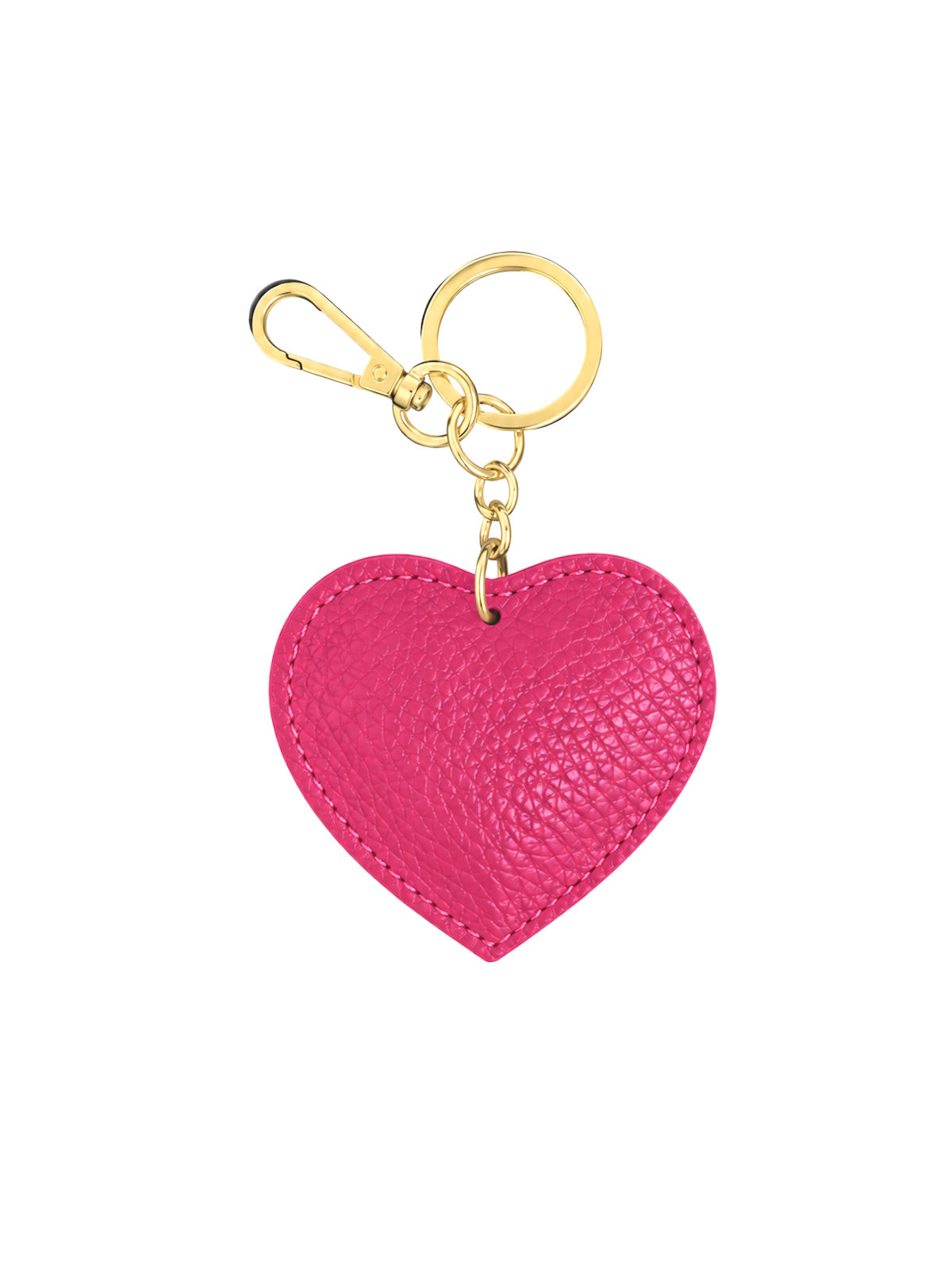 Genuine Leather Heart Keychain & Bag Charm, art. PO08