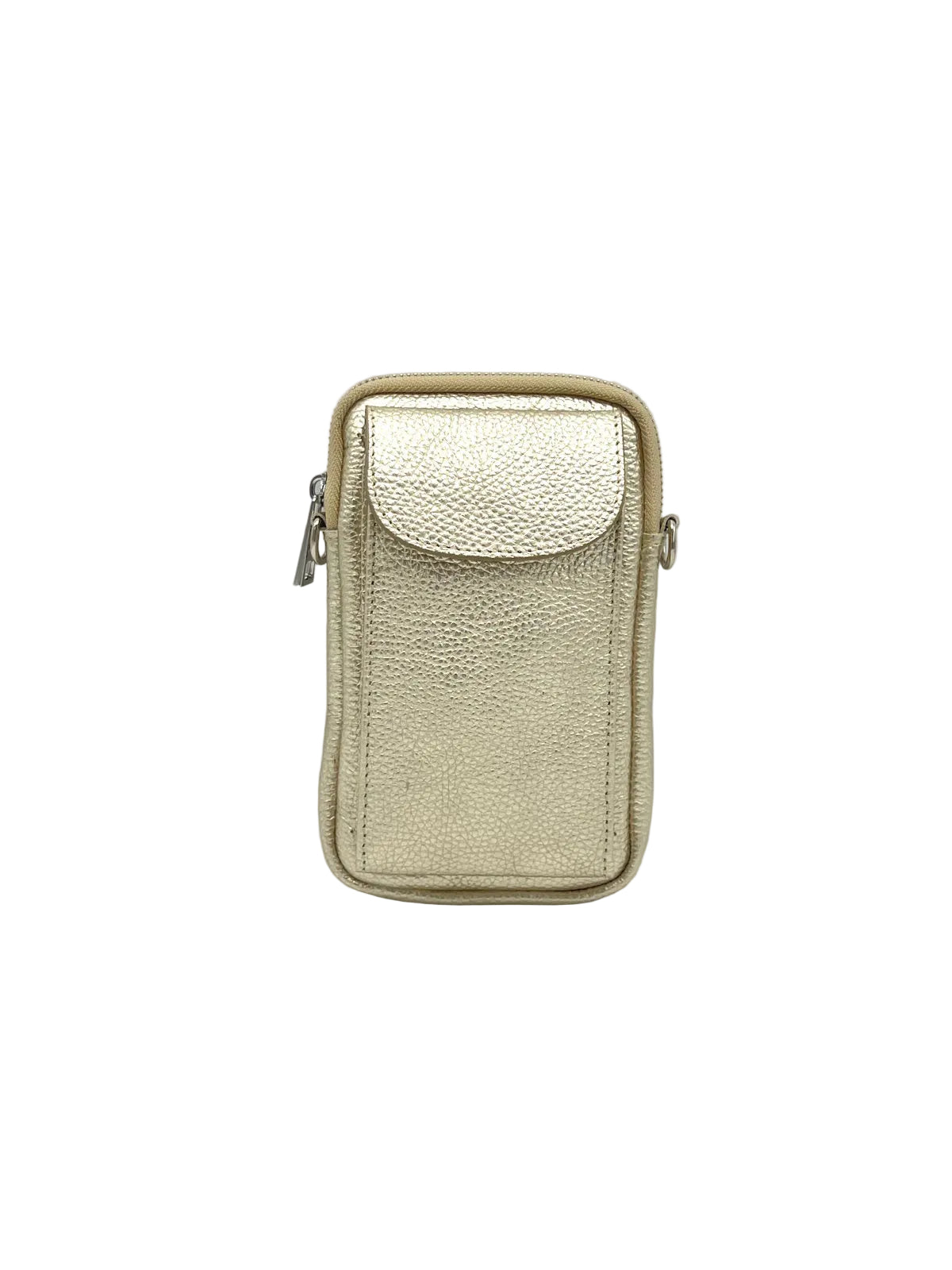 Women's Genuine Leather Crossbody Phone Bag, Made in Italy, art. 112585New