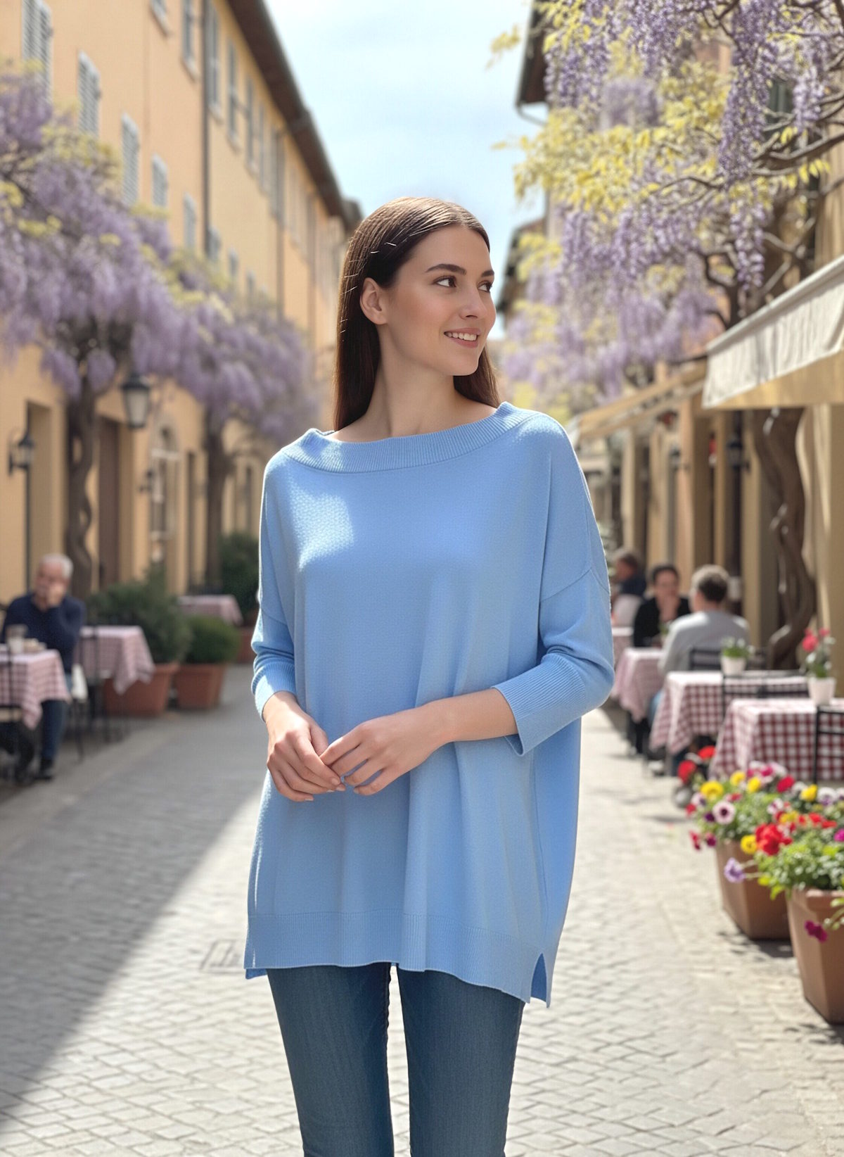 Spring/Summer, Modal Blend Relaxed Fit Knit, Made in Italy, art. 12745