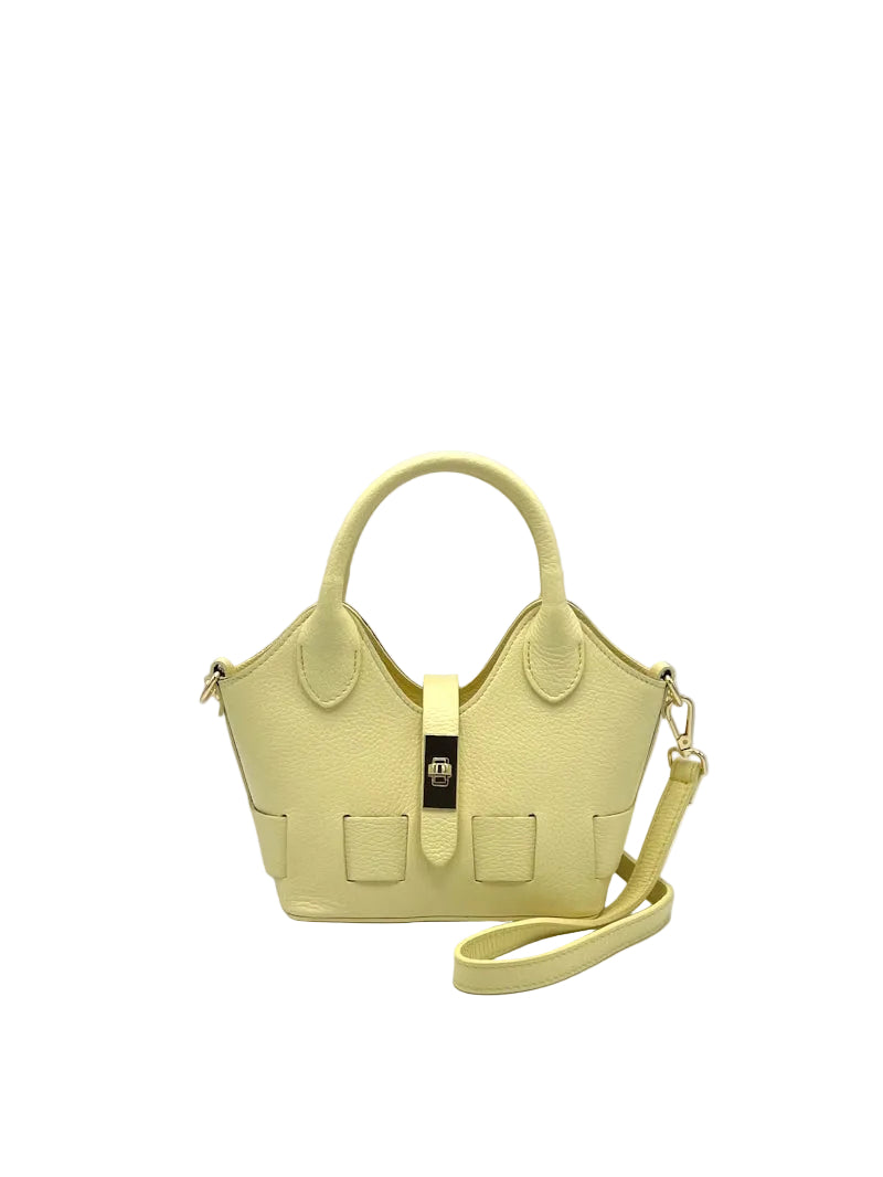 Borsa a tracolla in vera pelle, Misura piccola, Made in Italy, art. 112600