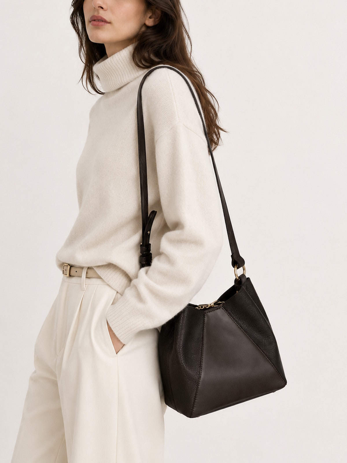 Genuine Leather Crossbody Bag for Women, Made in Italy, Art. 112671