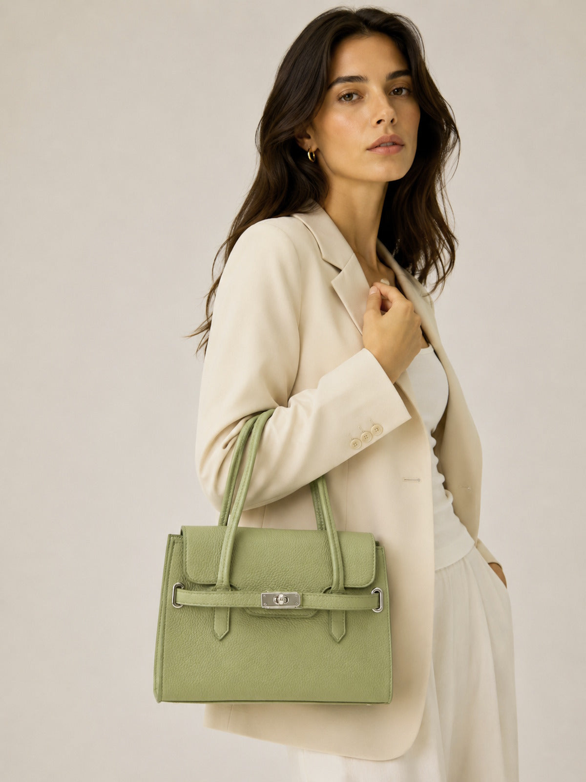 Women's Genuine Leather Shoulder Bag, Made in Italy, art. 112598New