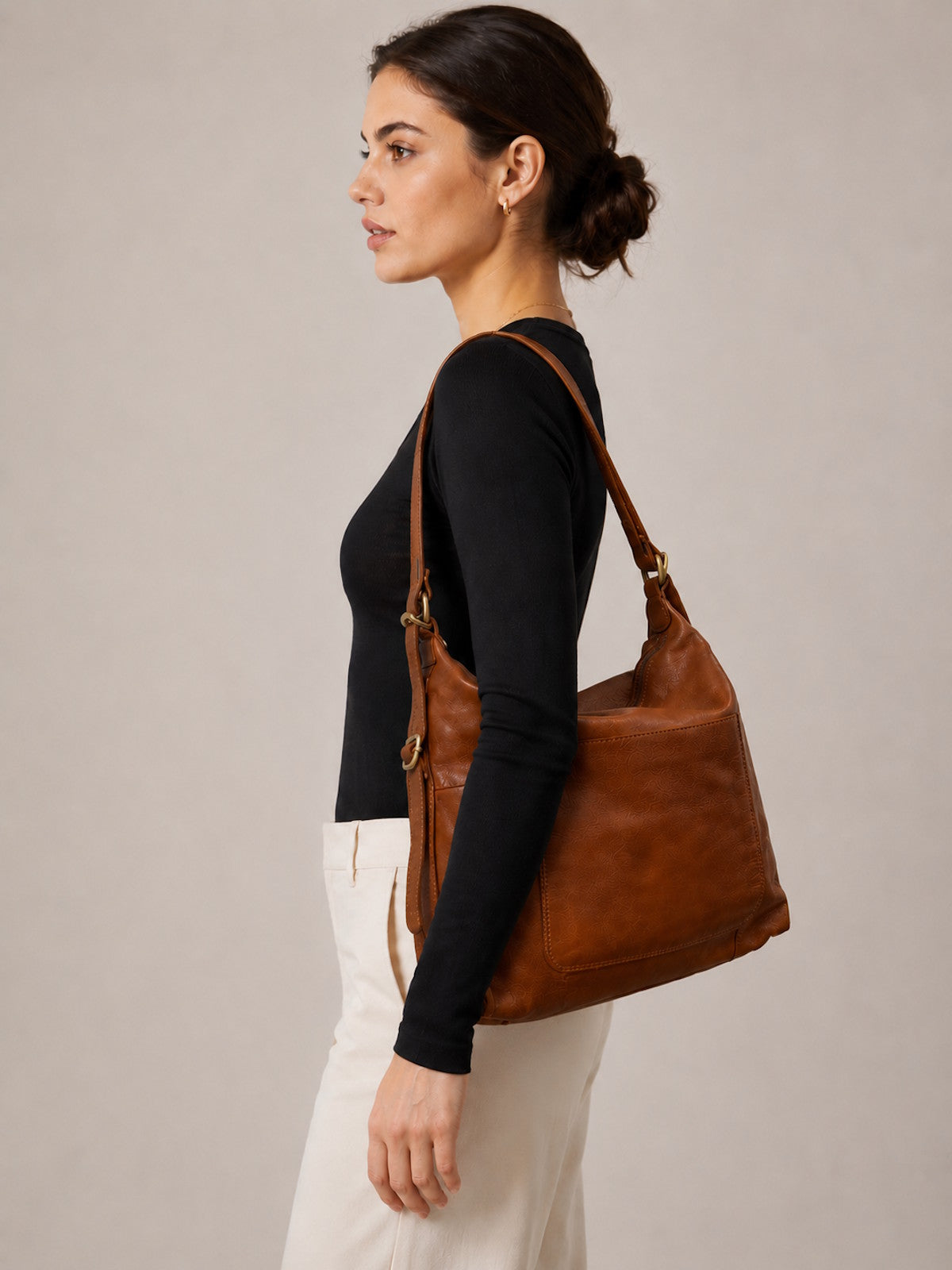Genuine Leather Convertible Backpack Crossbody Bag, art. 1912