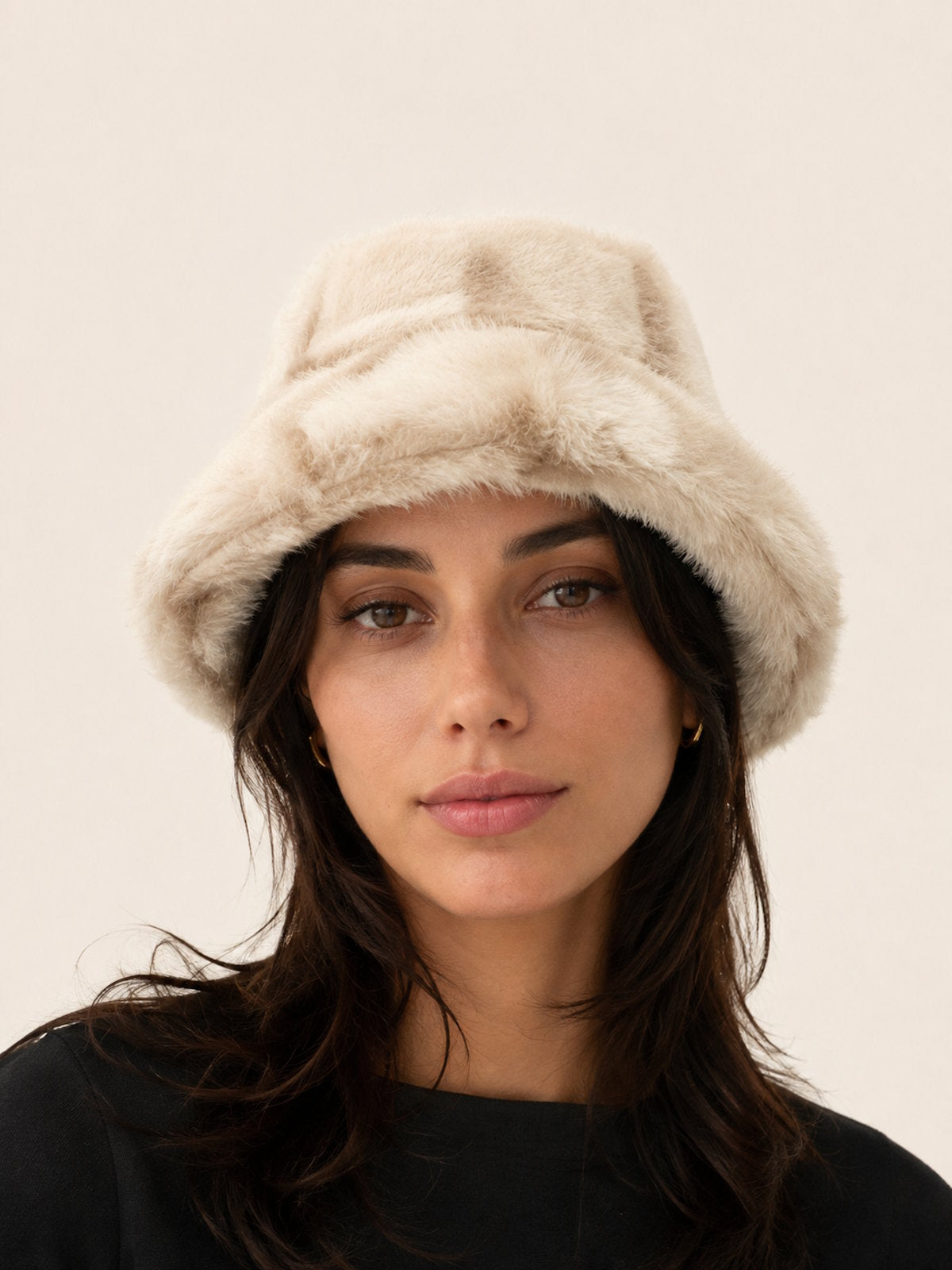 Plush Faux Fur Bucket Hat, Fall/Winter, Art. MZ-2617.532