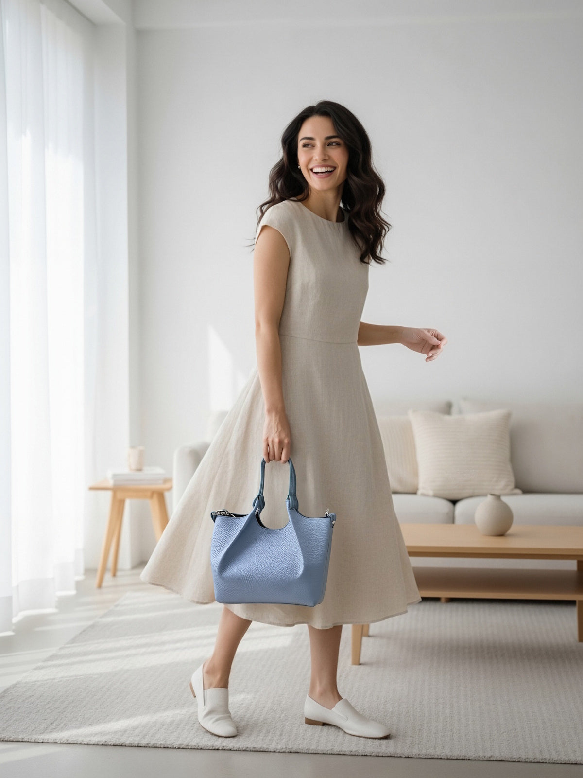 Women’s Small Genuine Leather Crossbody Bag, Made in Italy, art. 112676