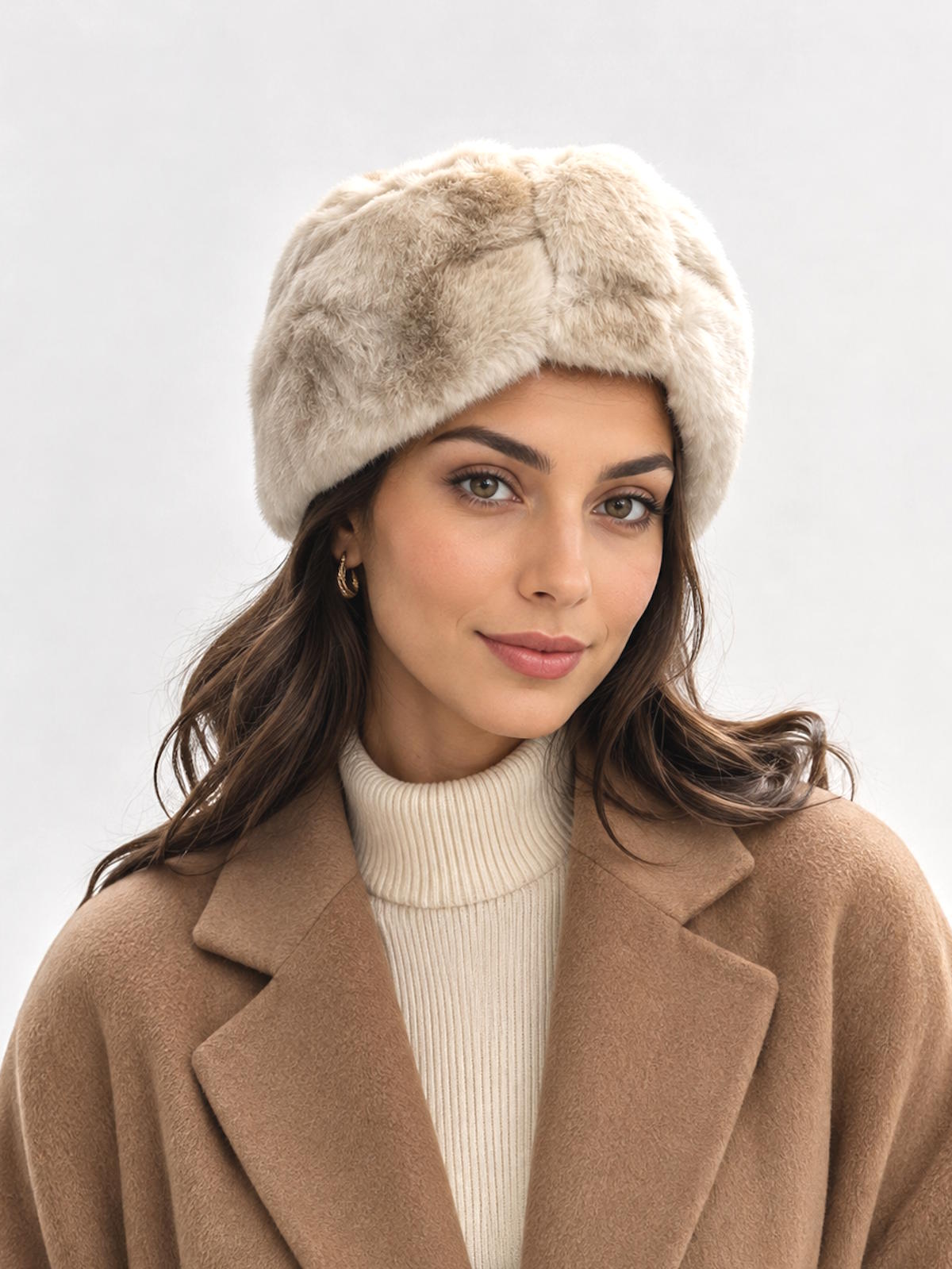 Plush Faux Fur Bow Headband, Fall/Winter, Art. XY-09.532