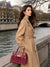 Suede leather handbag with crossbody strap, Made in Italy, art. 112654