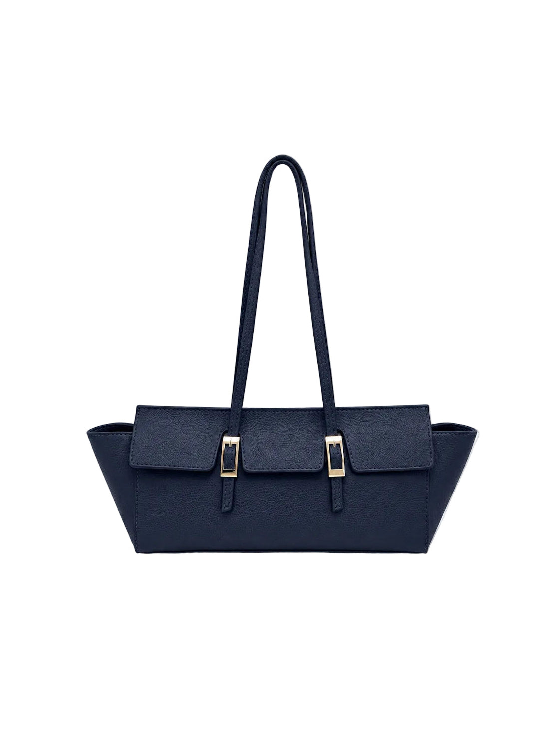 Women's Genuine Leather East-West Tote Bag with Double Buckle Detail, Made in Italy, art. 112791