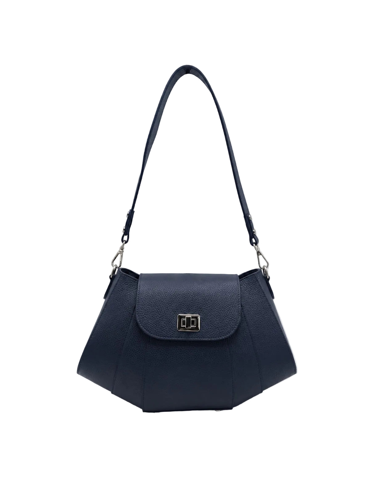 Women’s Genuine Leather Shoulder Bag with Detachable Strap, Made in Italy, art. 112793