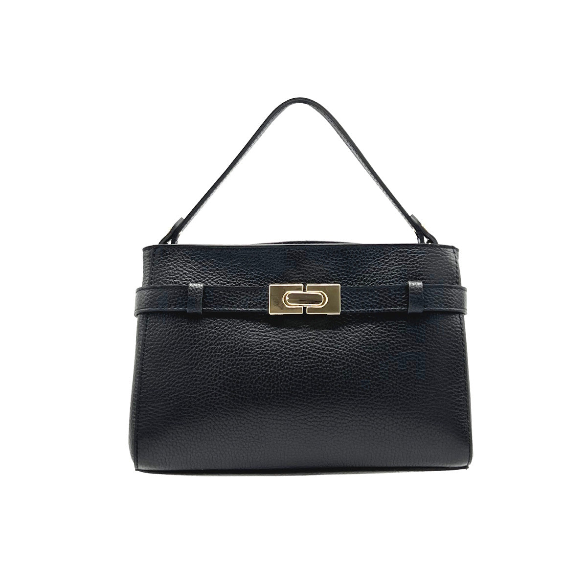 Genuine leather handbag with crossbody strap, Made in Italy, art. 112661