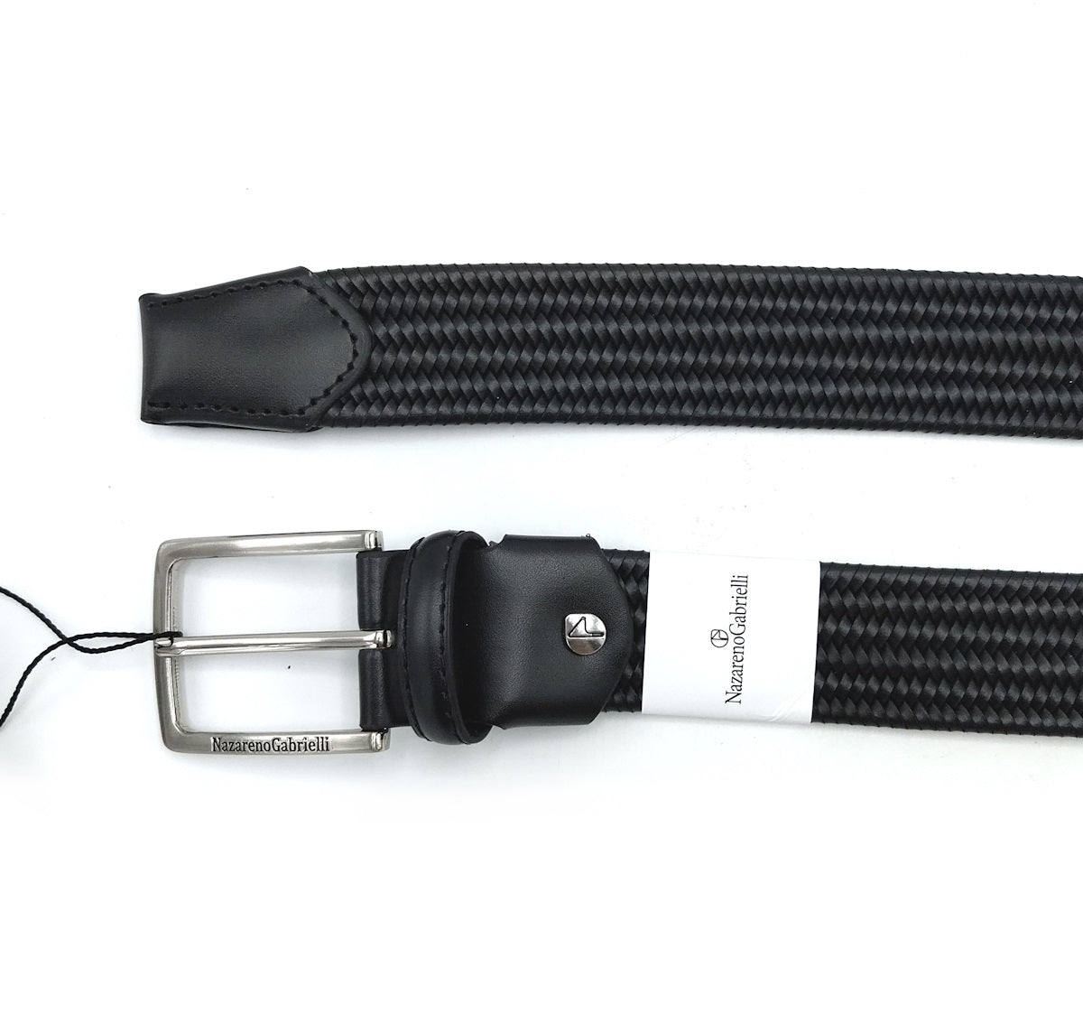 Genuine leather elastic belt, N.Gabrielli, art. IDK692/35