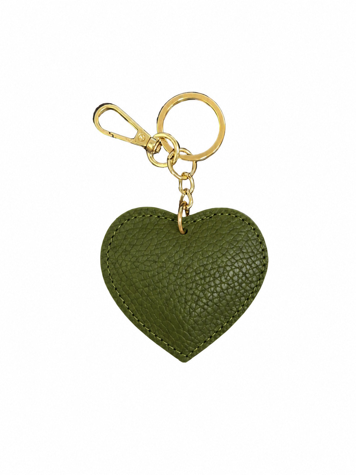 Genuine Leather Heart Keychain & Bag Charm, art. PO08