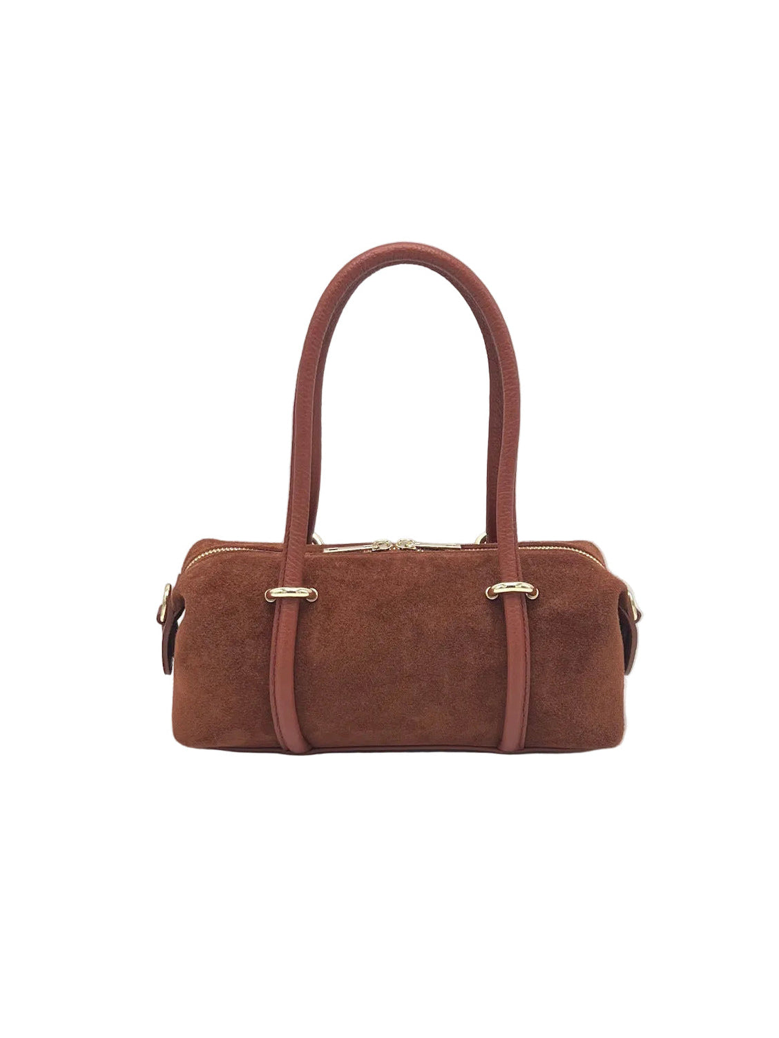 Suede Small Barrel Bag Crossbody Bag, Made in Italy, art. 112786