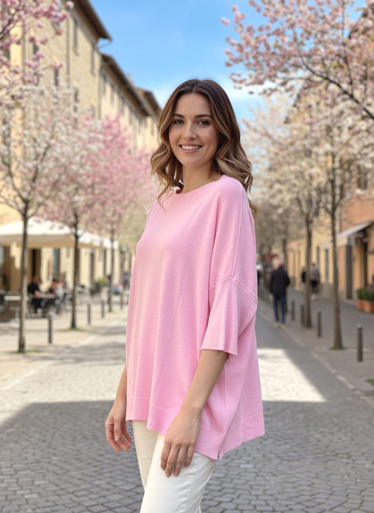 Spring/Summer, Modal Blend Relaxed Fit Knit, Made in Italy, art. 12745