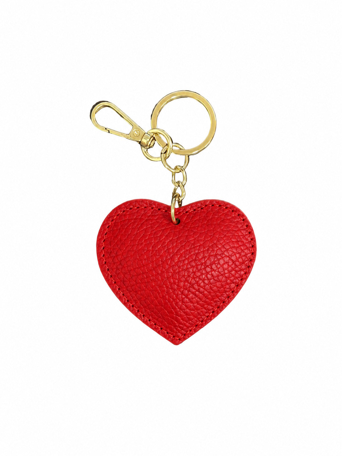 Genuine Leather Heart Keychain & Bag Charm, art. PO08