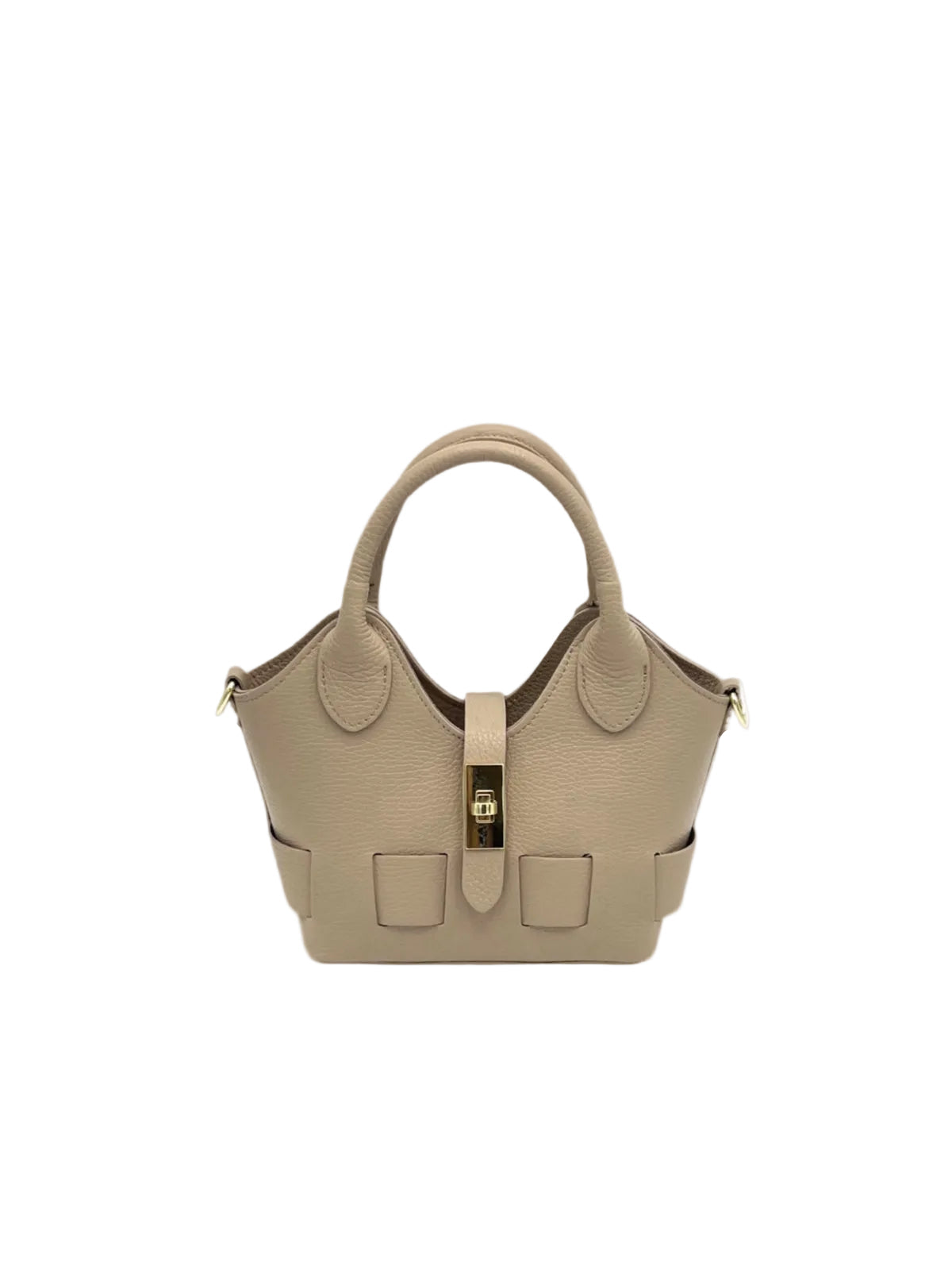 Borsa a tracolla in vera pelle, Misura piccola, Made in Italy, art. 112600