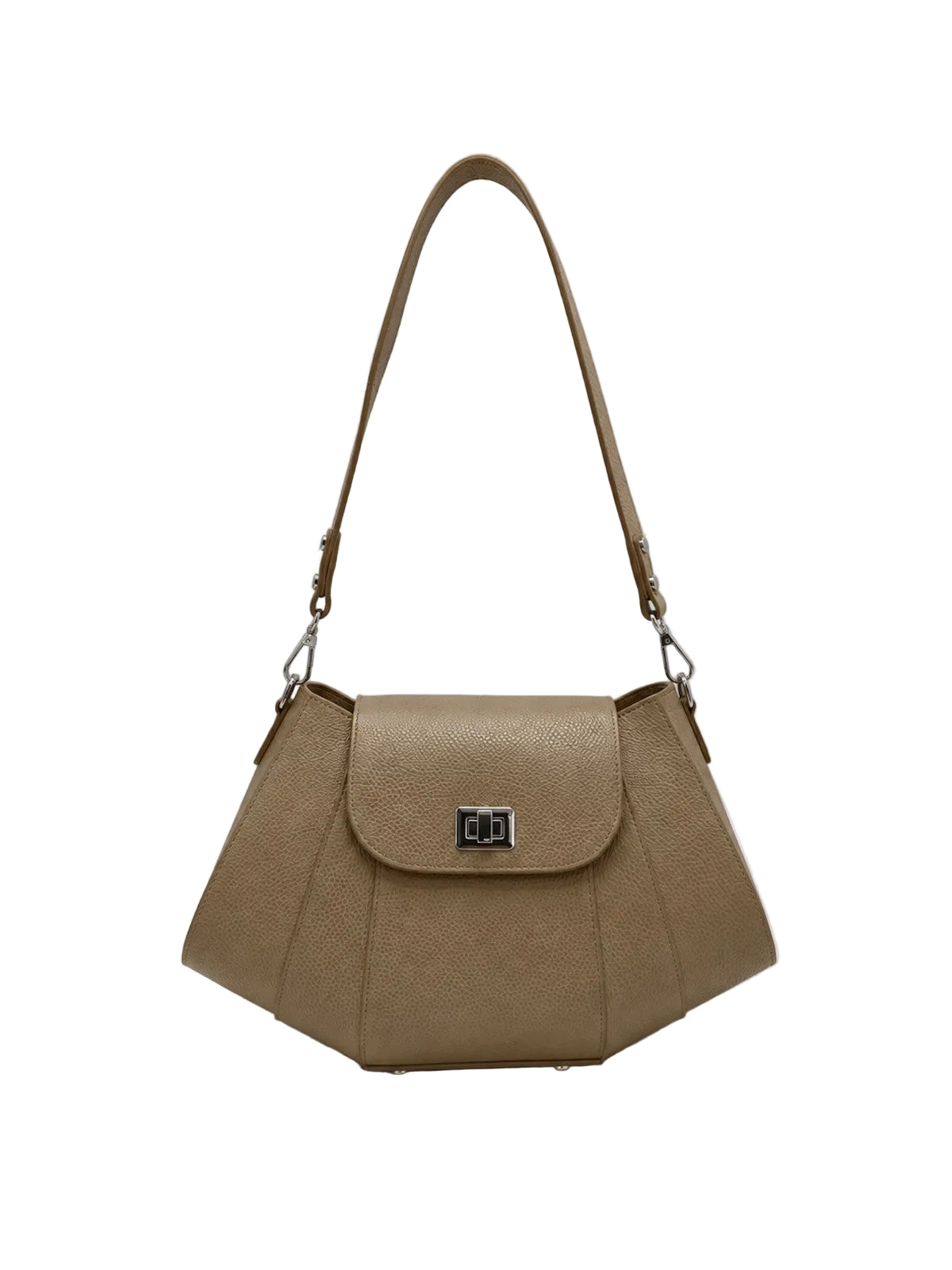 Women’s Genuine Leather Shoulder Bag with Detachable Strap, Made in Italy, art. 112793