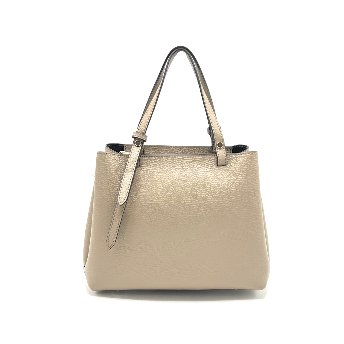 Genuine leather handbag with crossbody strap, Made in Italy, art. 112662