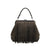 Suede leather handbag with crossbody strap, Made in Italy, art. 112652