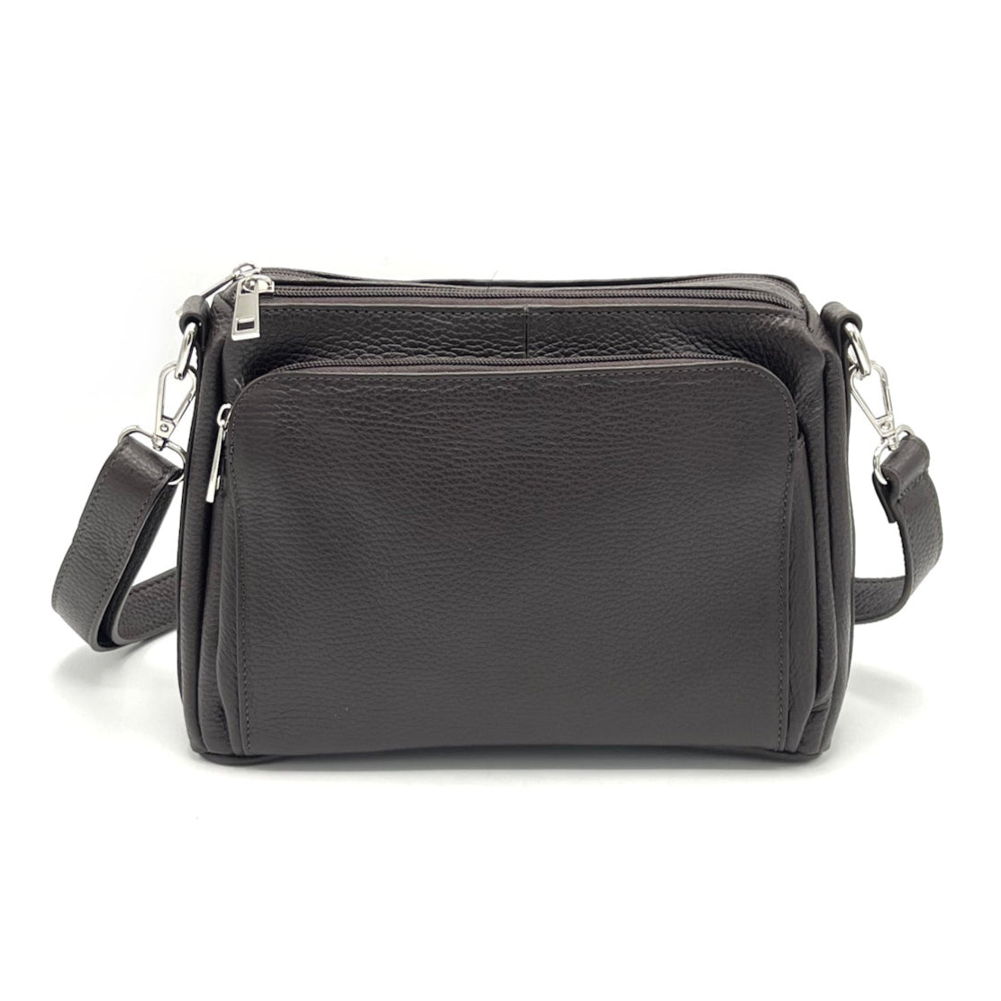 Genuine leather shoulder bag, Made in Italy, art. 112650