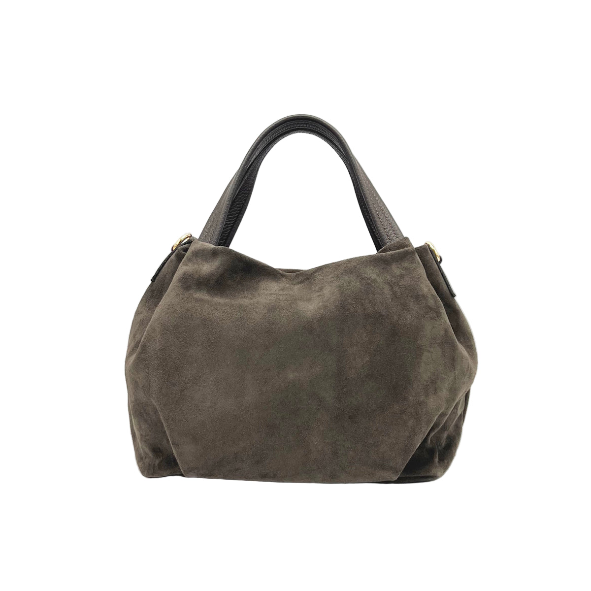 Suede leather handbag with crossbody strap, Made in Italy, art. 112656