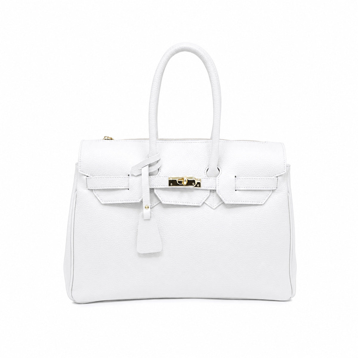 Genuine Leather Handbag, Big size, Made in Italy, art. 112665
