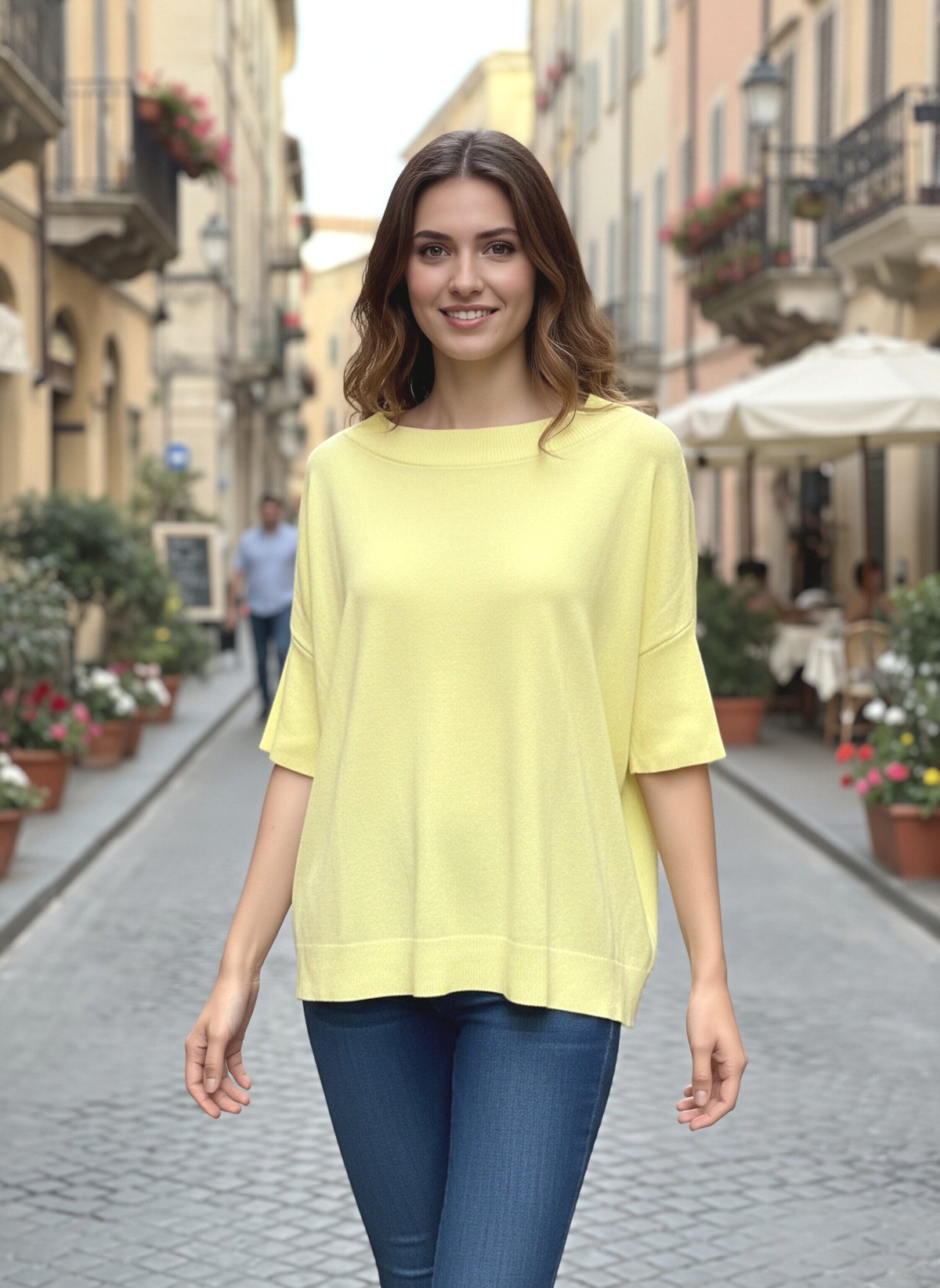 Spring/Summer, Modal Blend Relaxed Fit Knit, Made in Italy, art. 12745