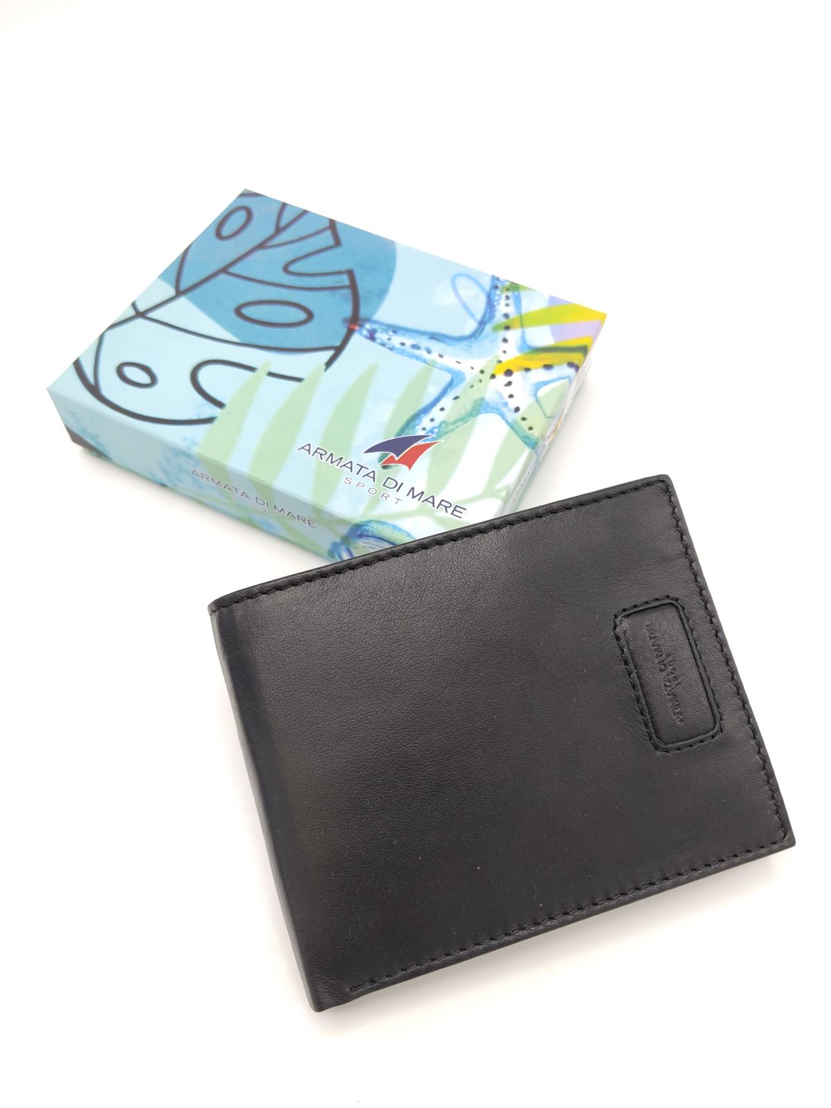Genuine leather wallet for men, Brand Armata di Mare, art. PDK087-1