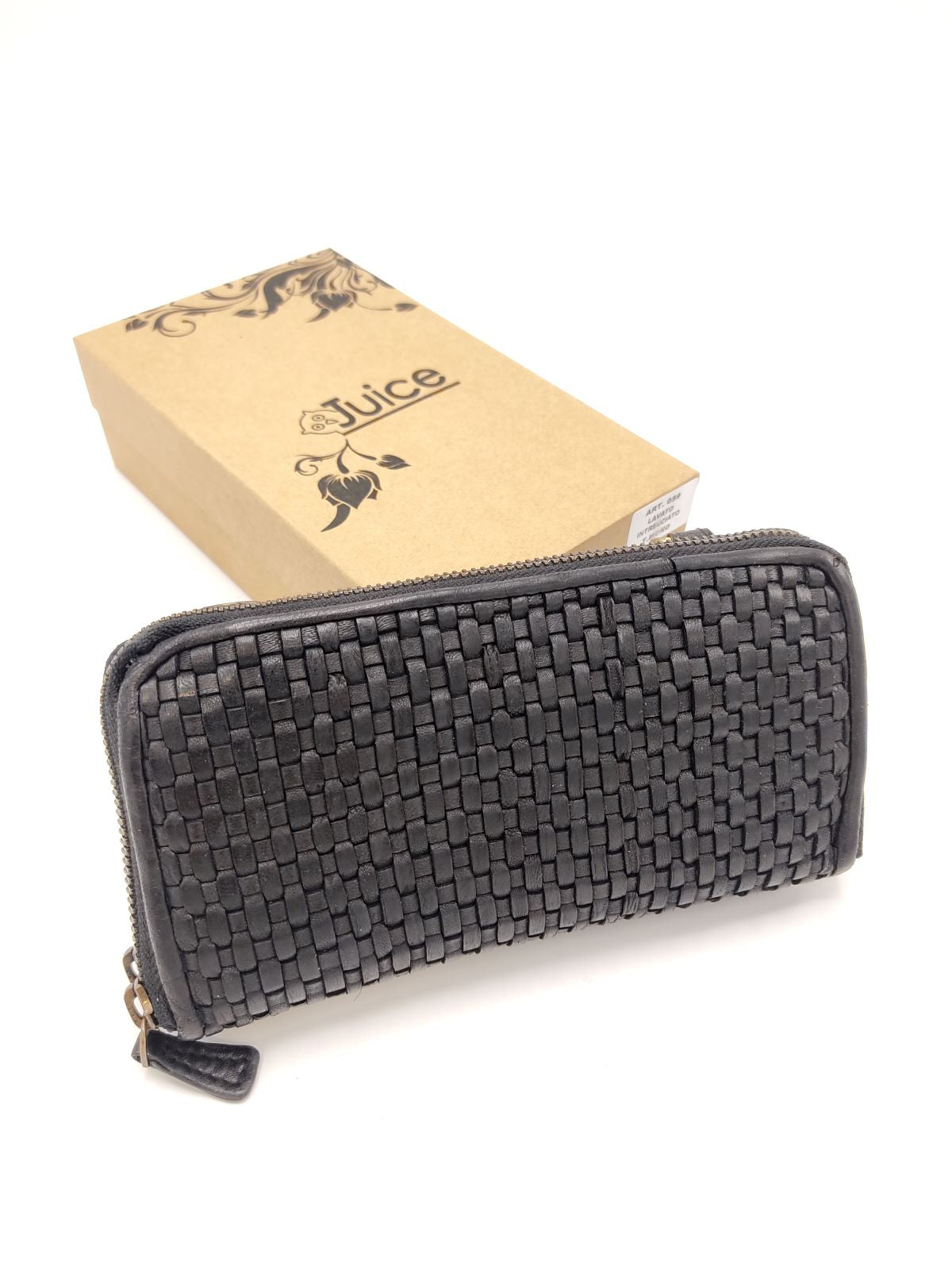 Washed leather wallet art. 059