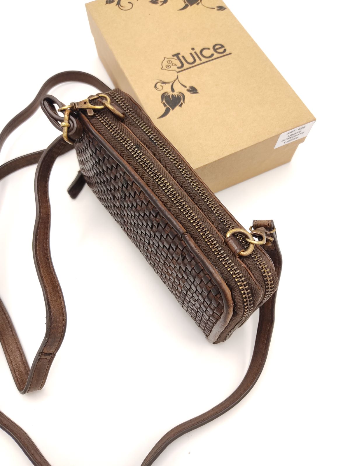 Washed leather wallet art. 059