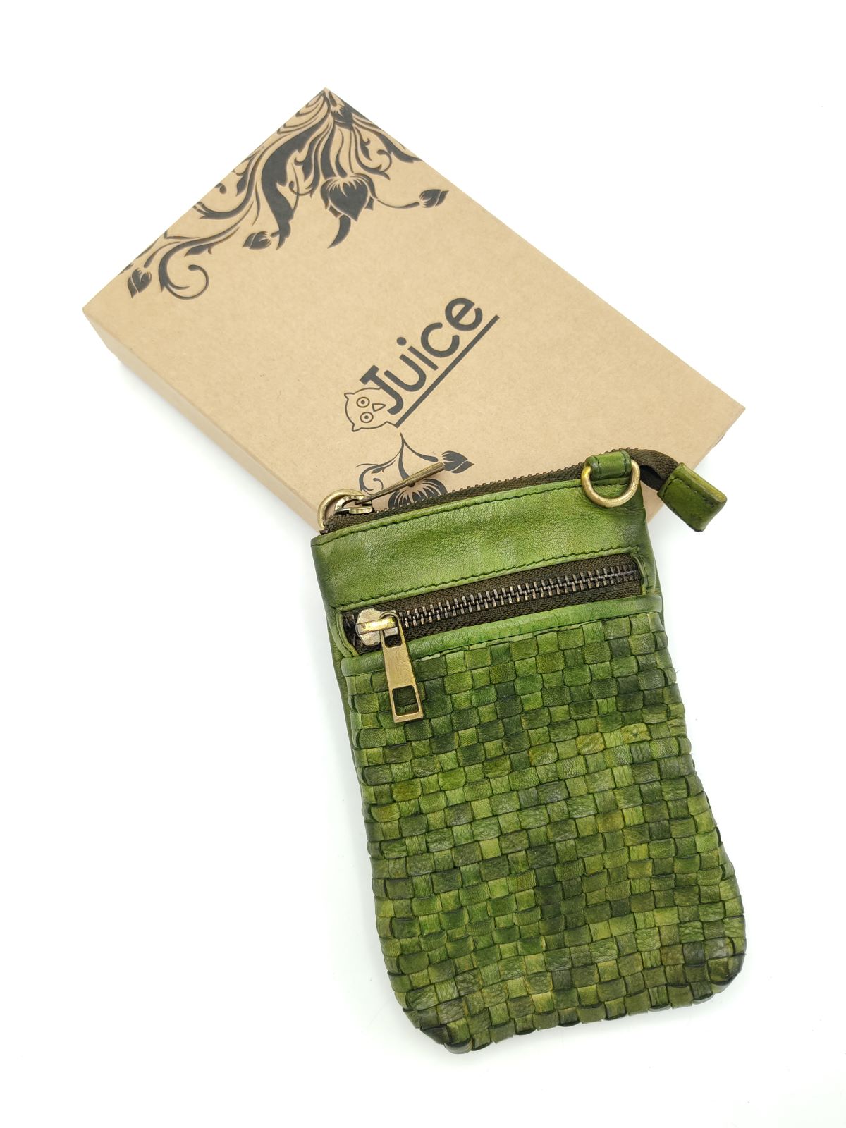 Washed leather wallet art. 052