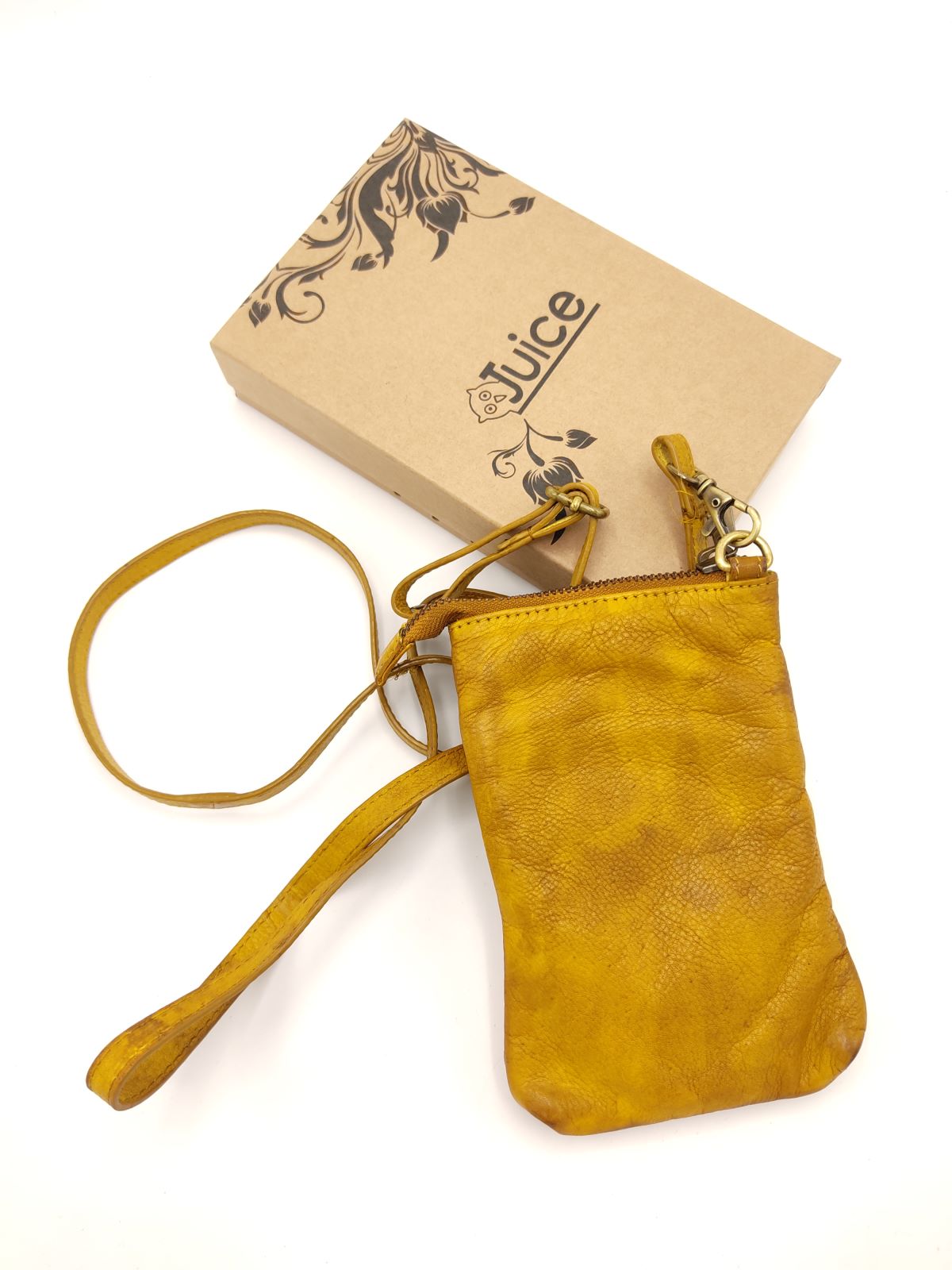 Washed leather wallet art. 052