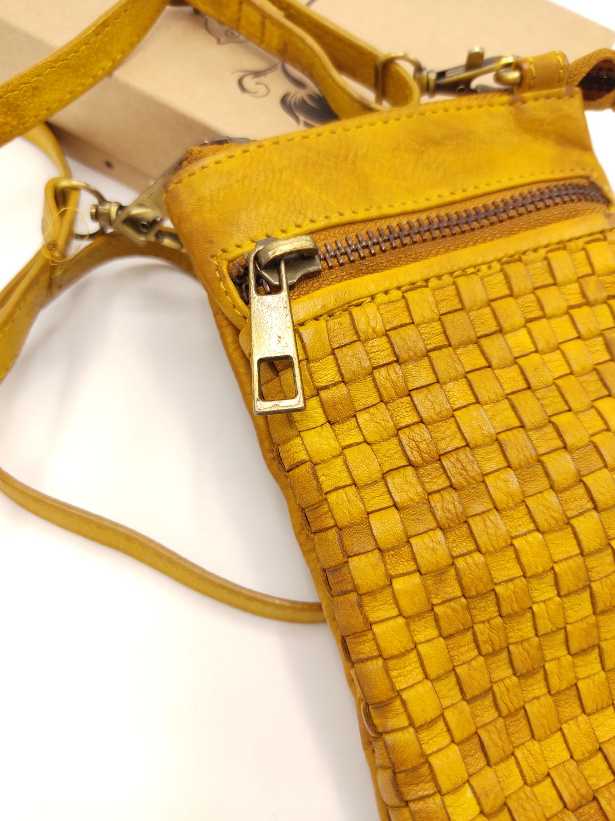 Washed leather wallet art. 052