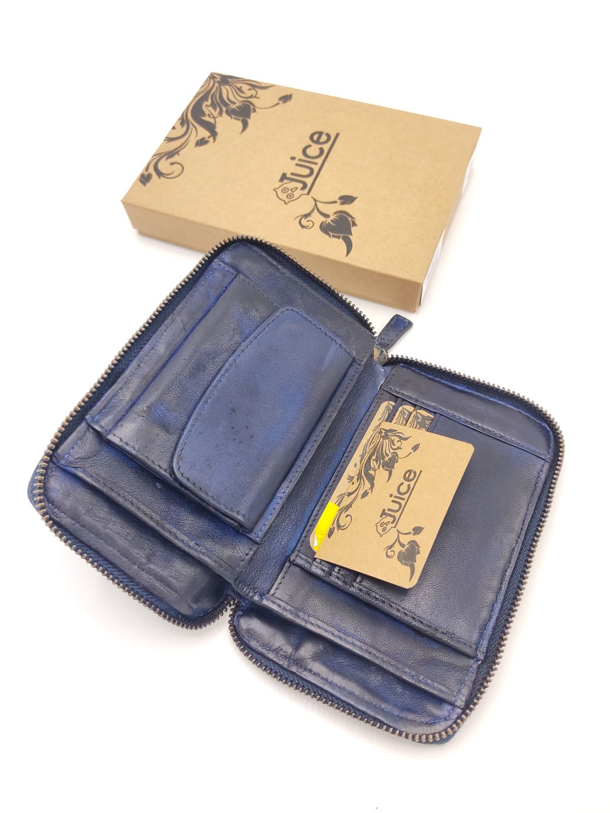 Portafoglio in pelle lavata art.  1038-JU01