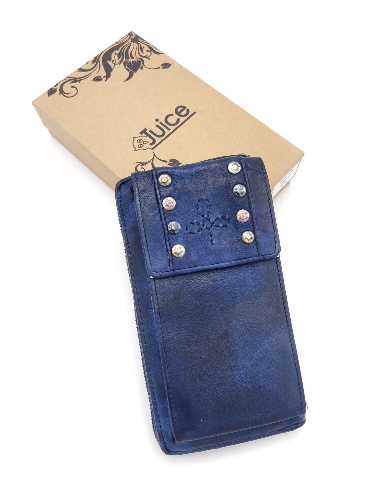 Washed leather wallet art. 055-JU02