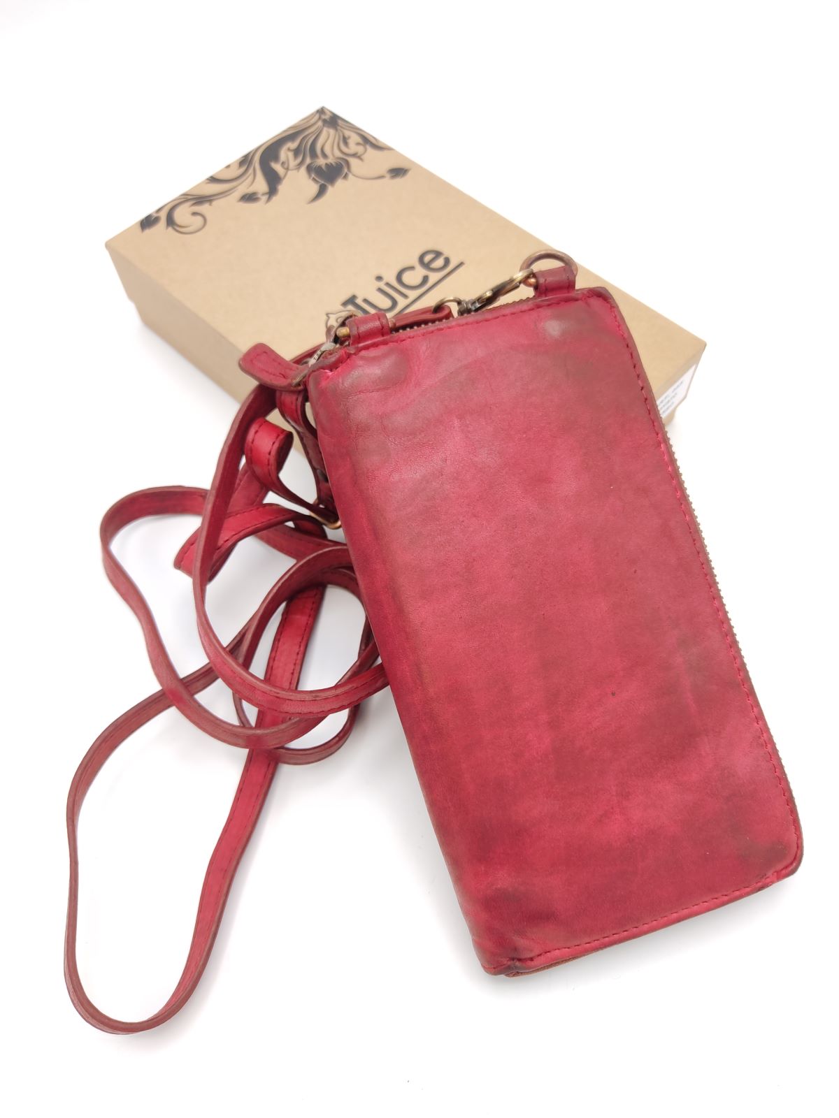 Washed leather wallet art. 055-JU02