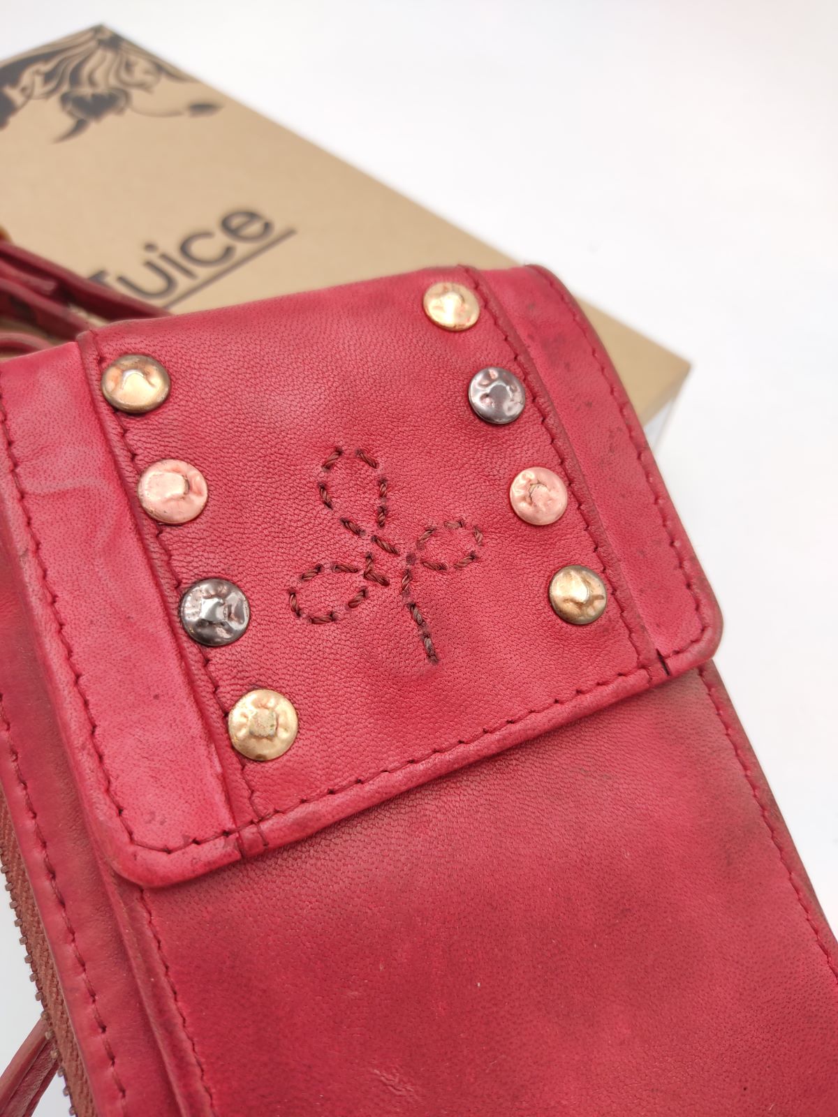 Washed leather wallet art. 055-JU02