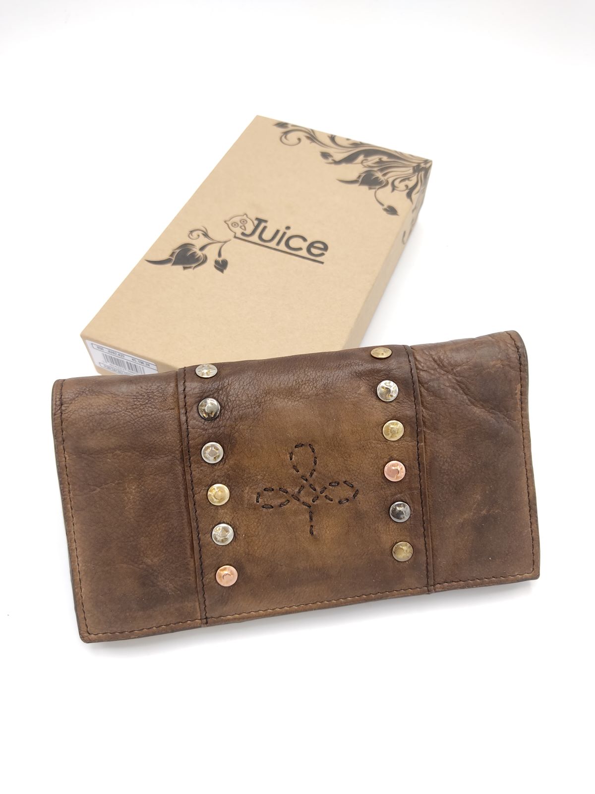 Washed leather wallet art. 058-JU02