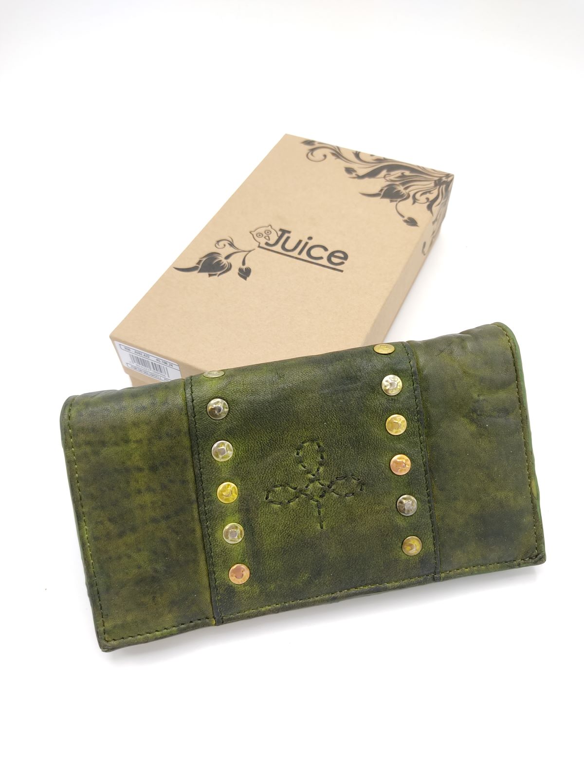 Washed leather wallet art. 058-JU02