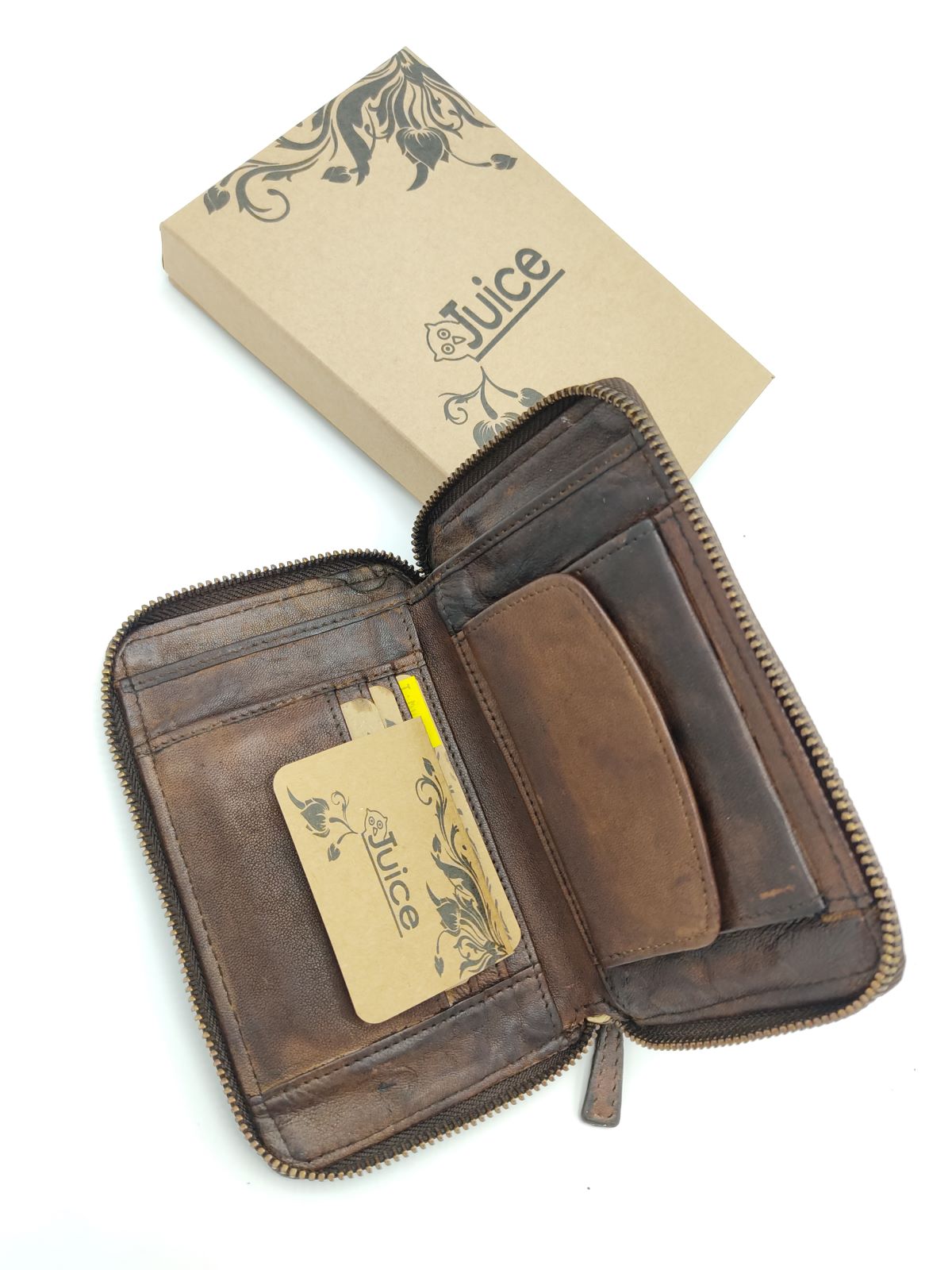 Portafoglio in pelle lavata art.  1038-JU02