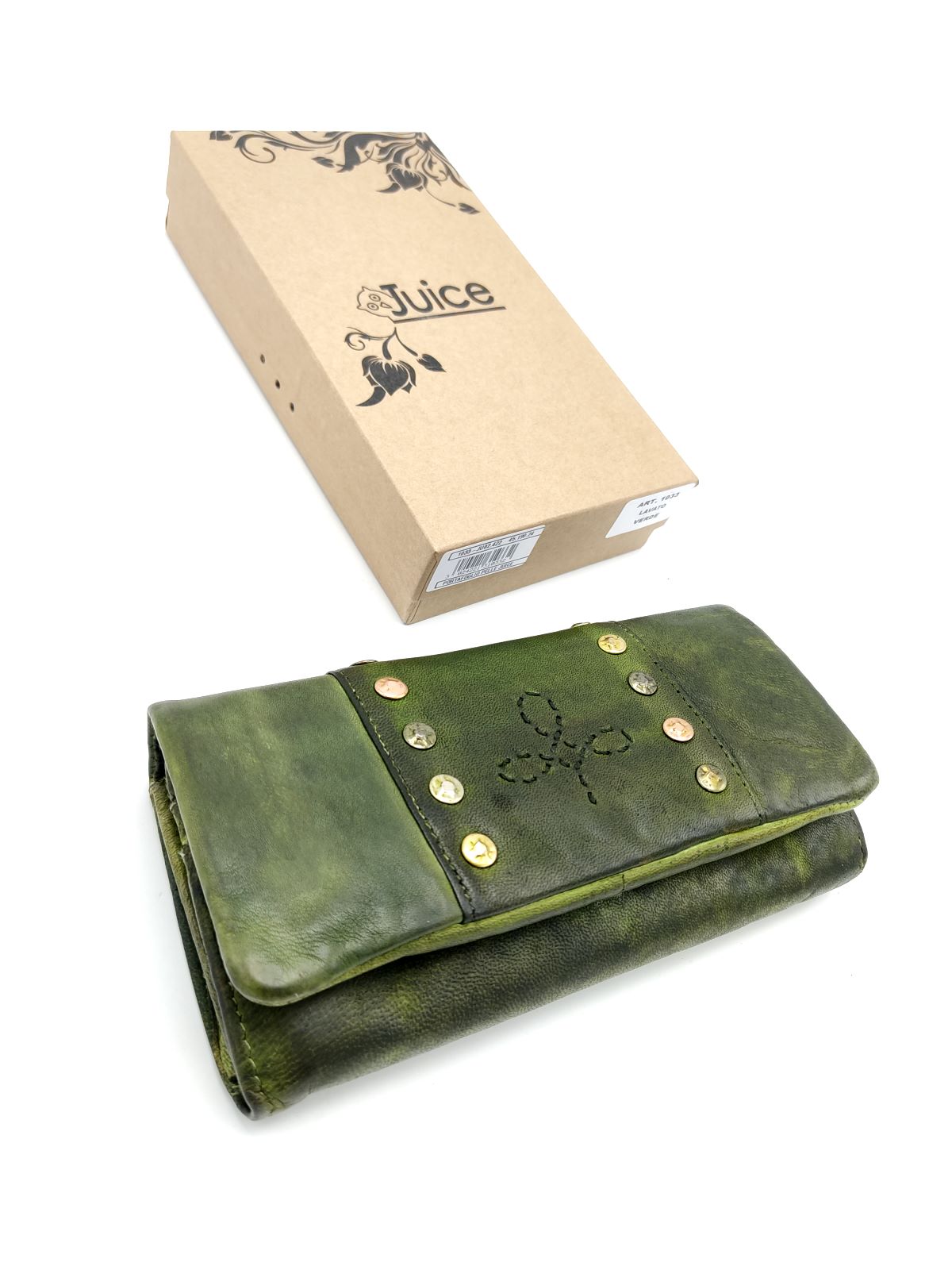 Portafoglio in pelle lavata art.  1033-JU02