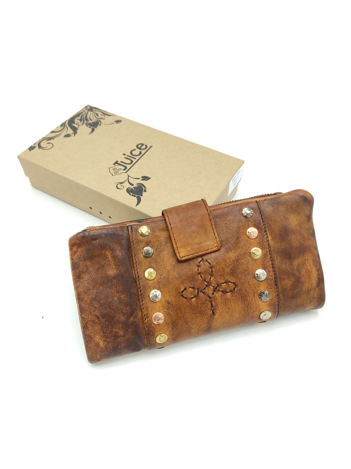 Washed leather wallet art. 1032-JU02