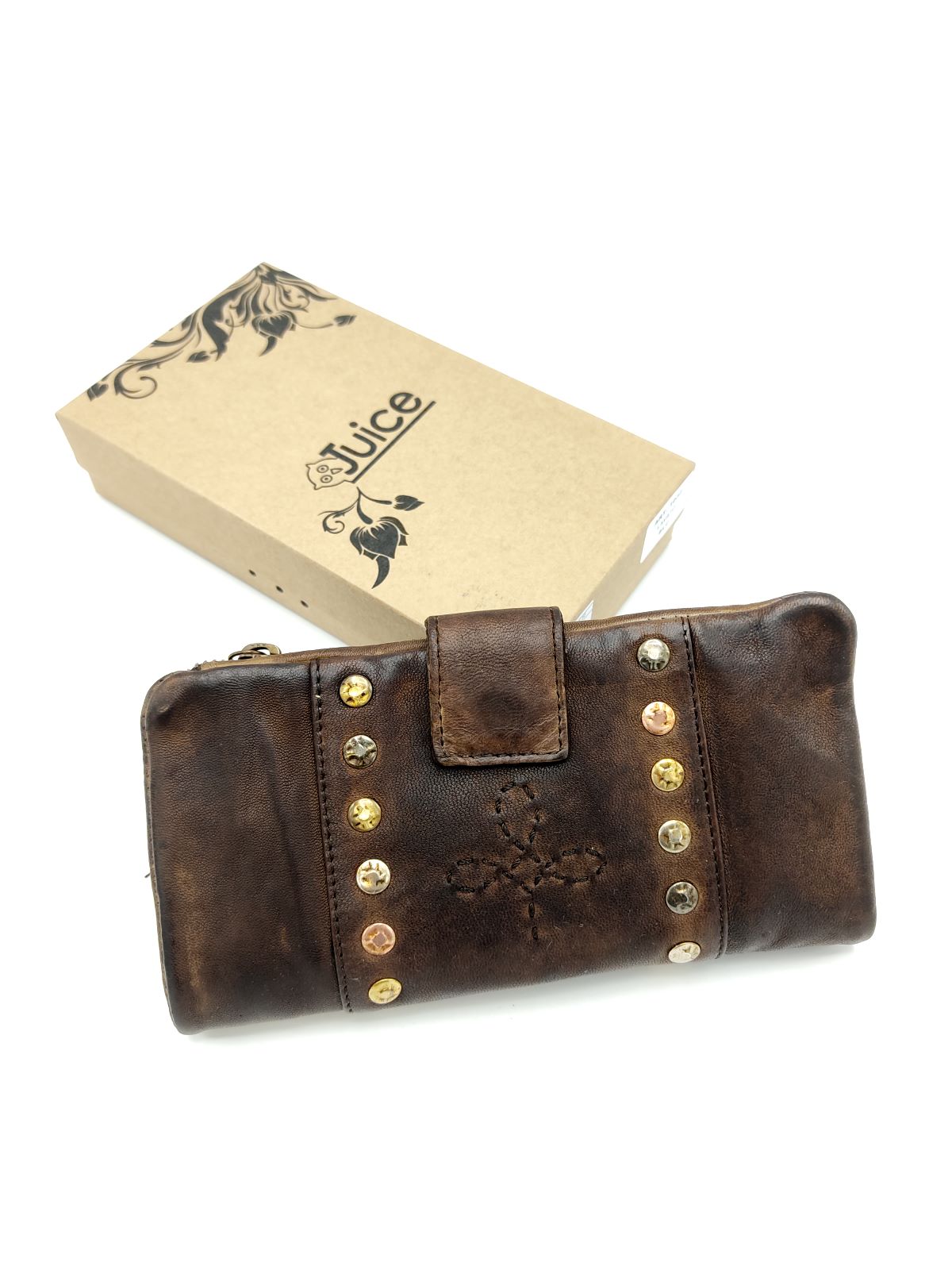 Washed leather wallet art. 1032-JU02