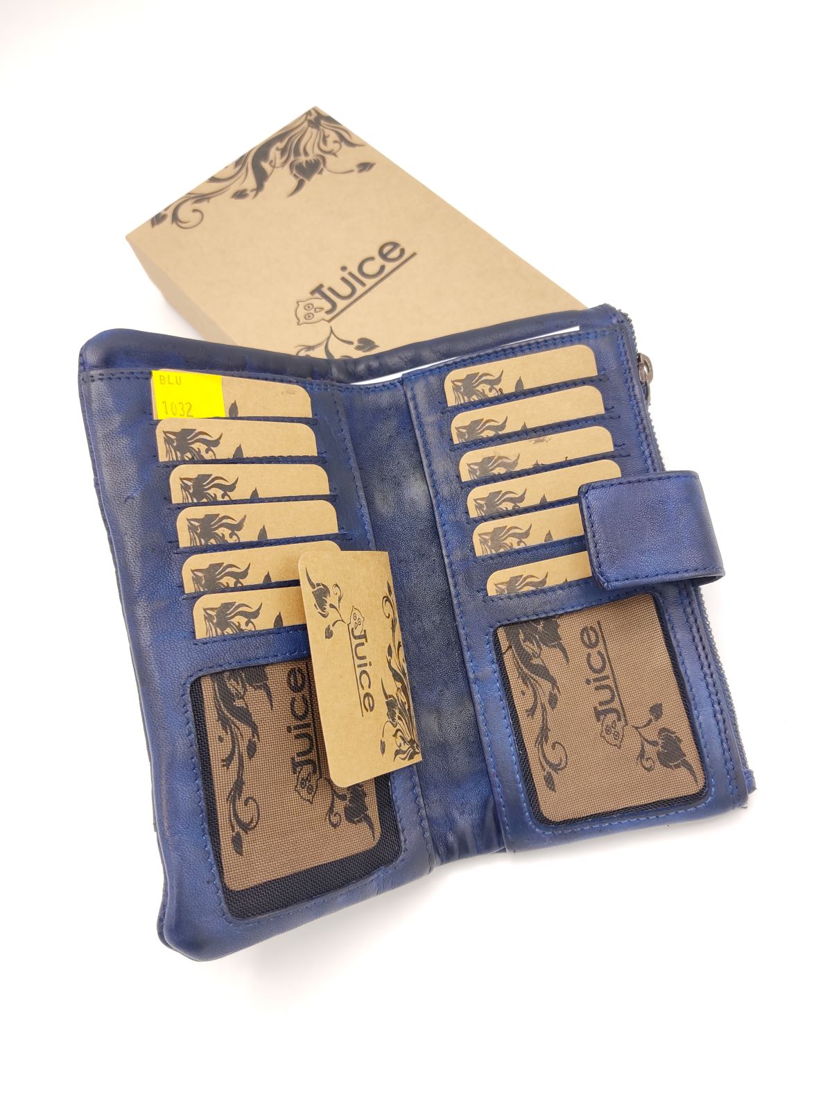 Washed leather wallet art. 1032-JU02