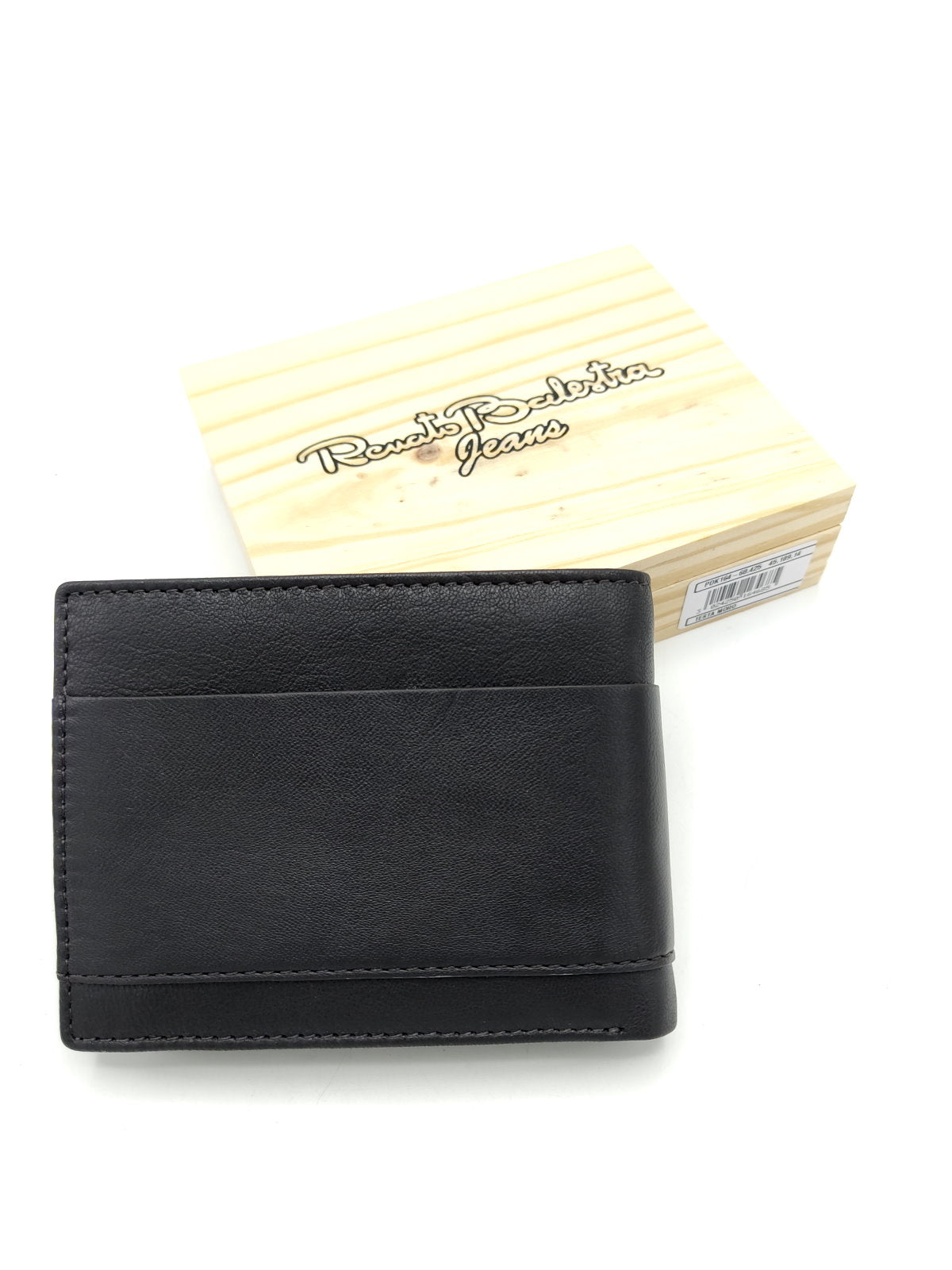 Genuine leather wallet for Men, Brand Renato Balestra Jeans, with wooden box, art. PDK164-68.425