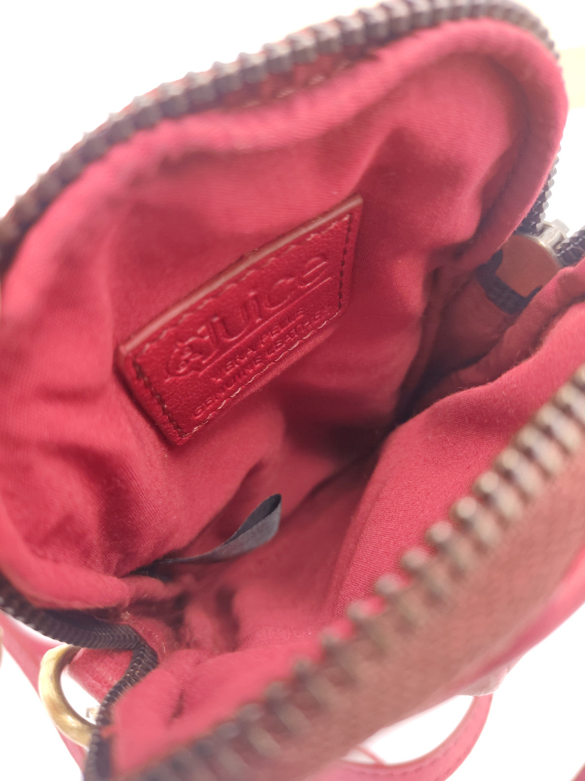 Washed leather and calf hair wallet art. LE054.422