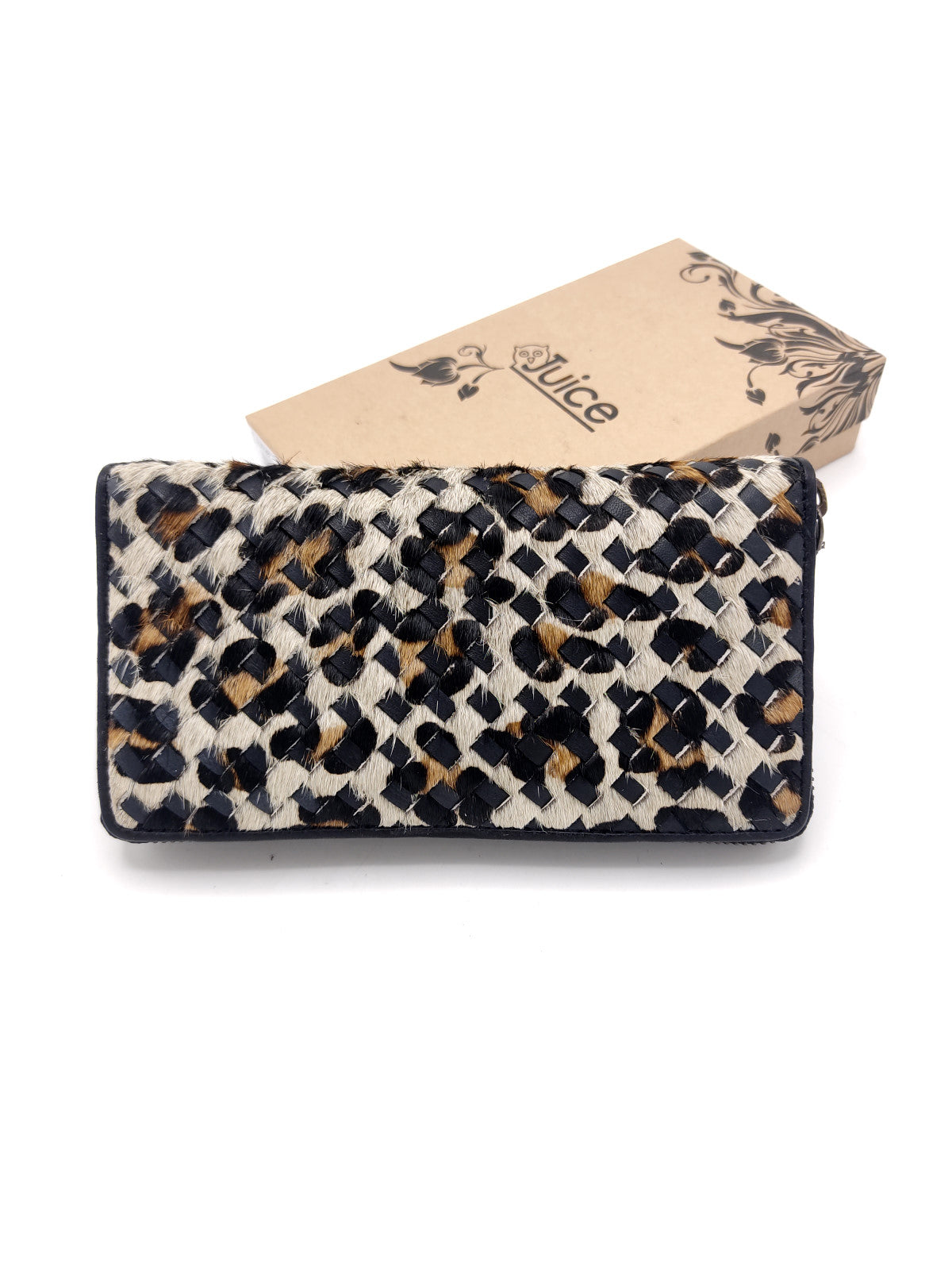 Portafoglio intrecciato in pelle di vitello art.  LE1031.422