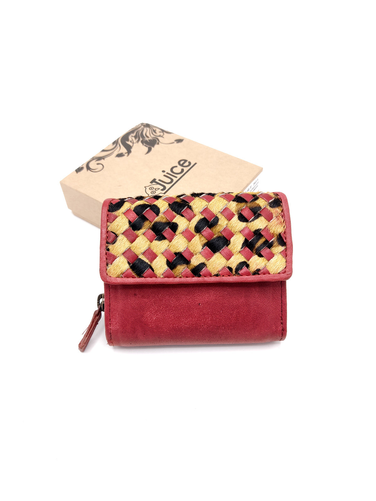 Portafoglio intrecciato in pelle di vitello art.  LE501.422