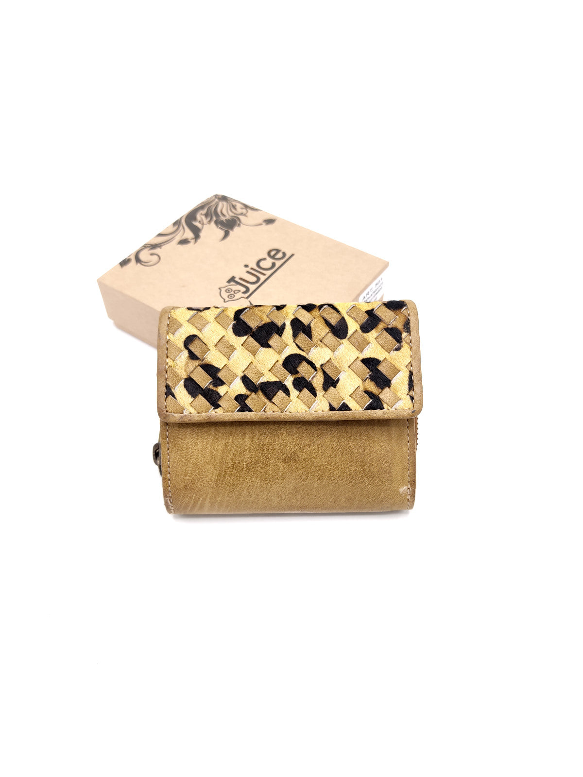 Portafoglio intrecciato in pelle di vitello art.  LE501.422