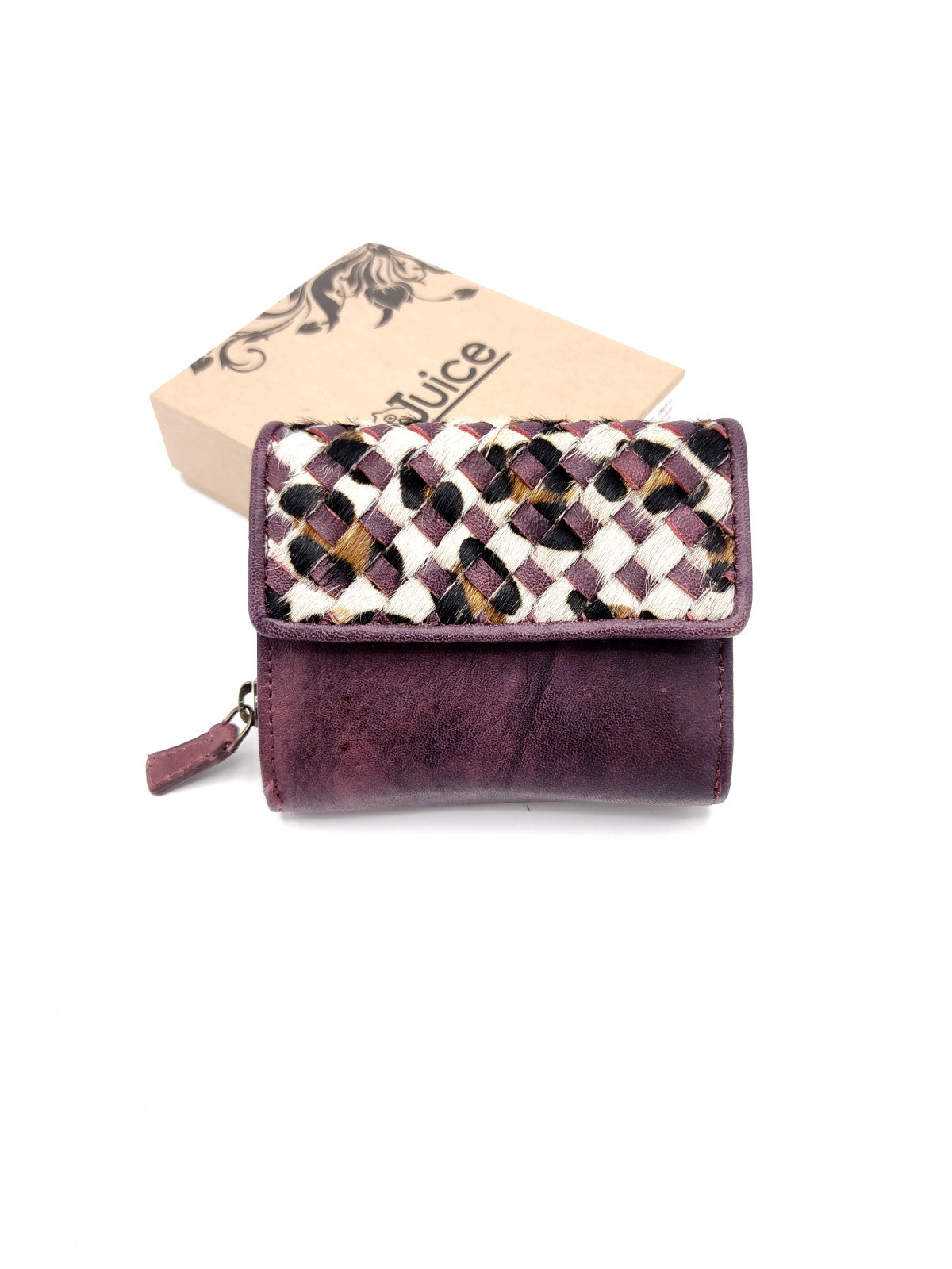 Portafoglio intrecciato in pelle di vitello art.  LE501.422